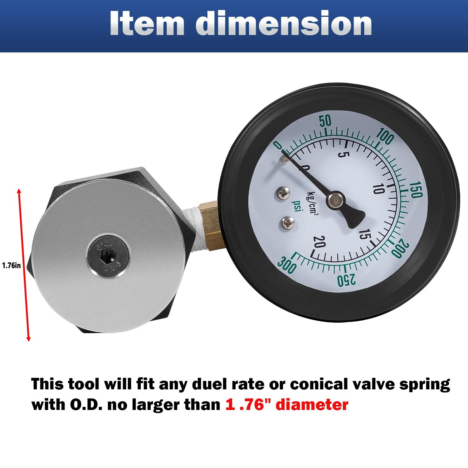 66835 Universal Mini Valve Spring Tester for 0-300LB 5LB Increments Valve Spring