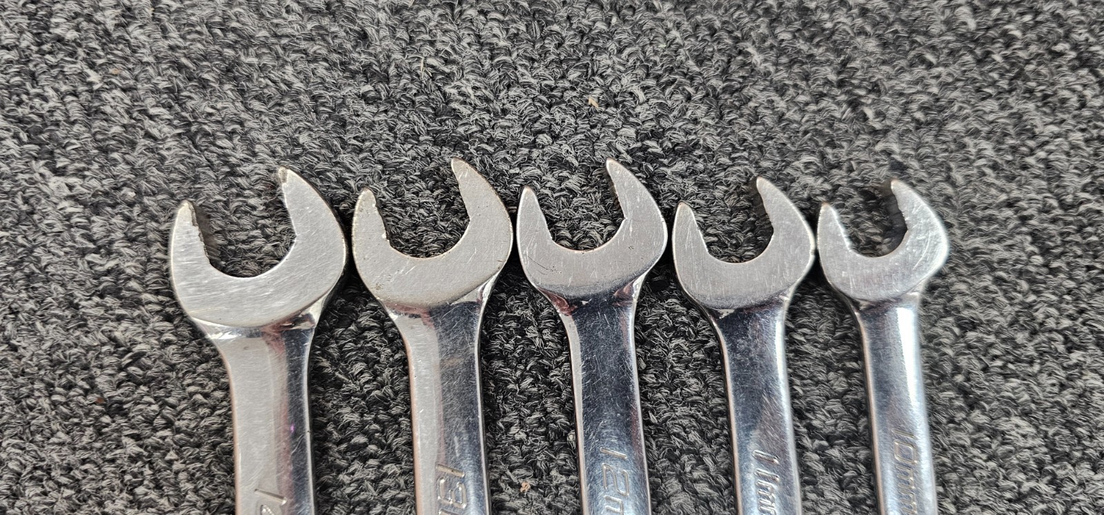 Snap-On SOEXM 12Pt Metric Combination Wrenches, 10,11,12,13,14mm & 17,18,19mm