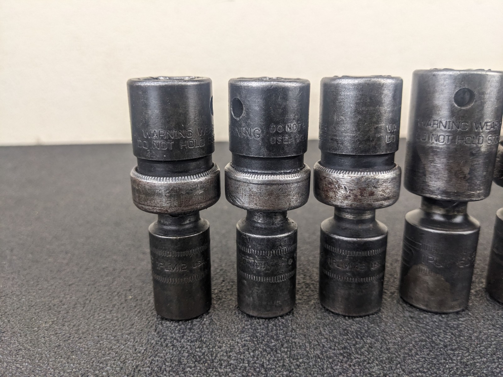 #bl432 Snap On Tools IPLM 1/2” Impact Swivel Socket Set 12,13,14,15,17,18mm