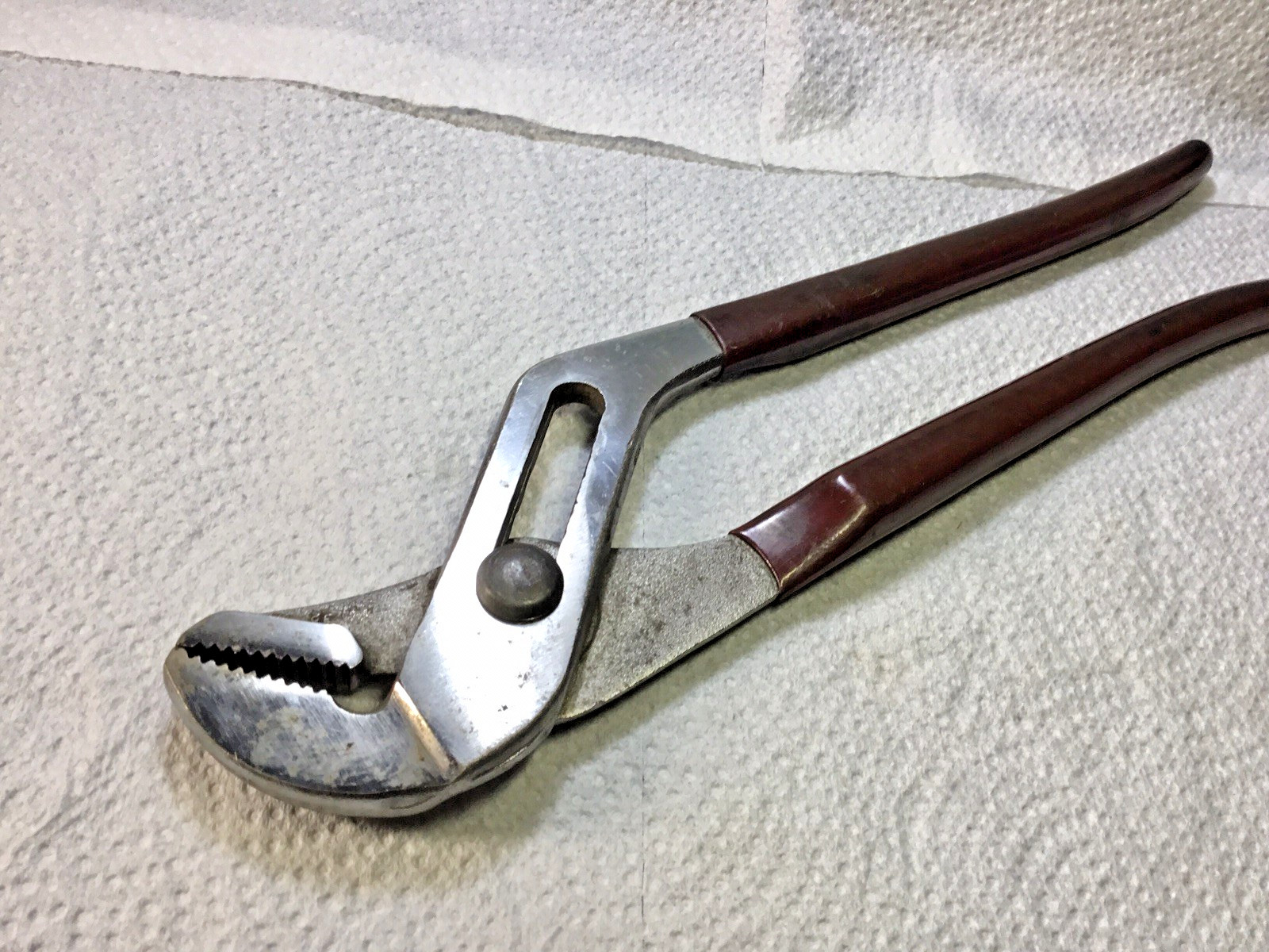 Blue Point Tools HL112P 12” Slip Joint Pliers Red Handle USA Vintage