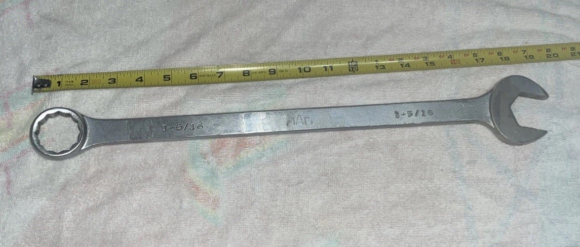 Mac Tools CL 42 Extra long Jumbo 12 Point Combination Wrench 1 and 5/16″