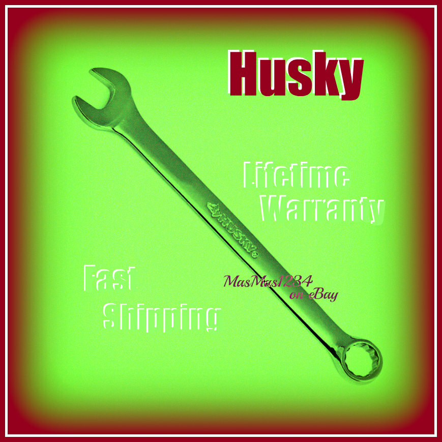 HUSKY Combination Wrench – SAE – Metric – Polished Chrome – NEW – Fast Shipping