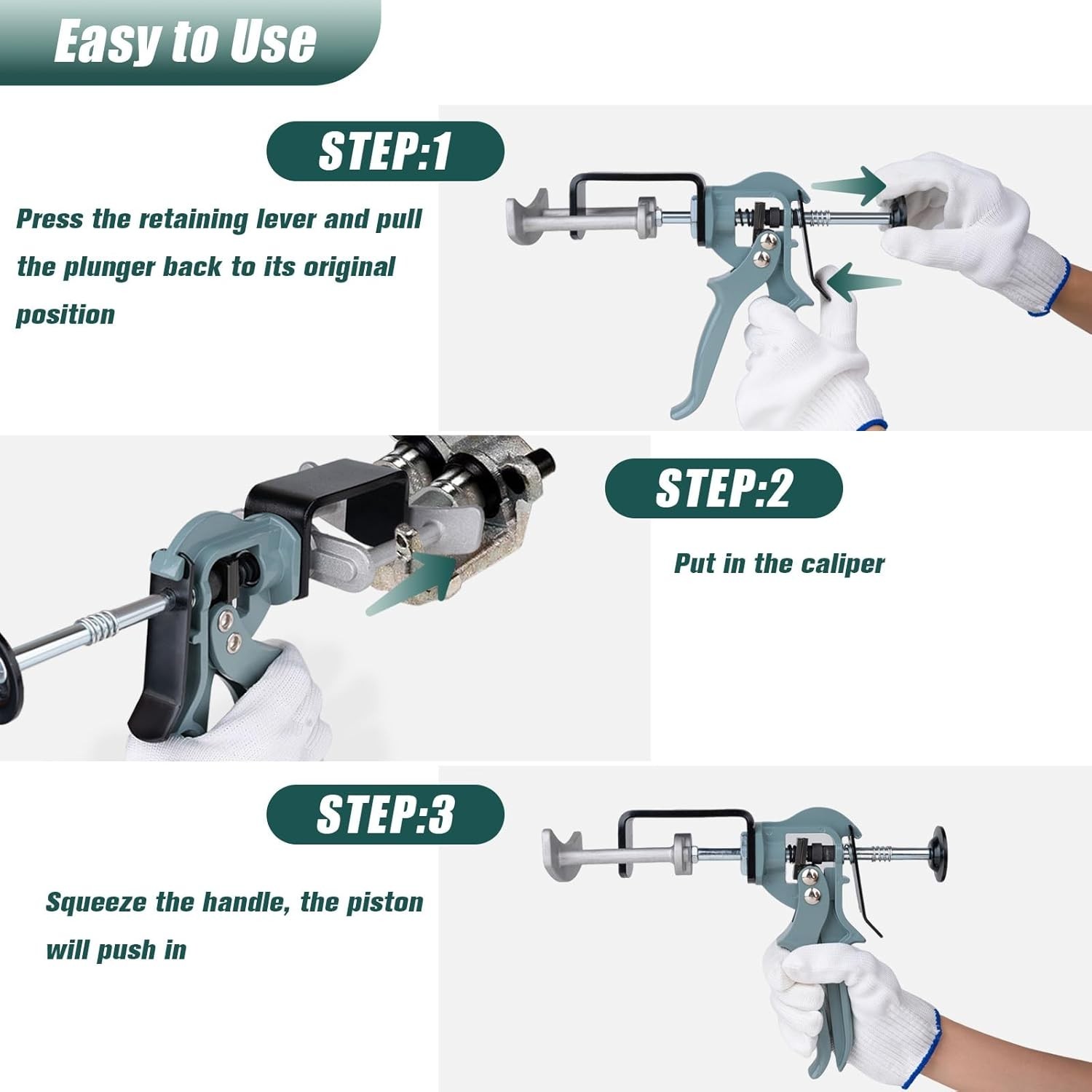 Dual Piston Brake Caliper Compressor Heavy Duty Automotive Brake Tool