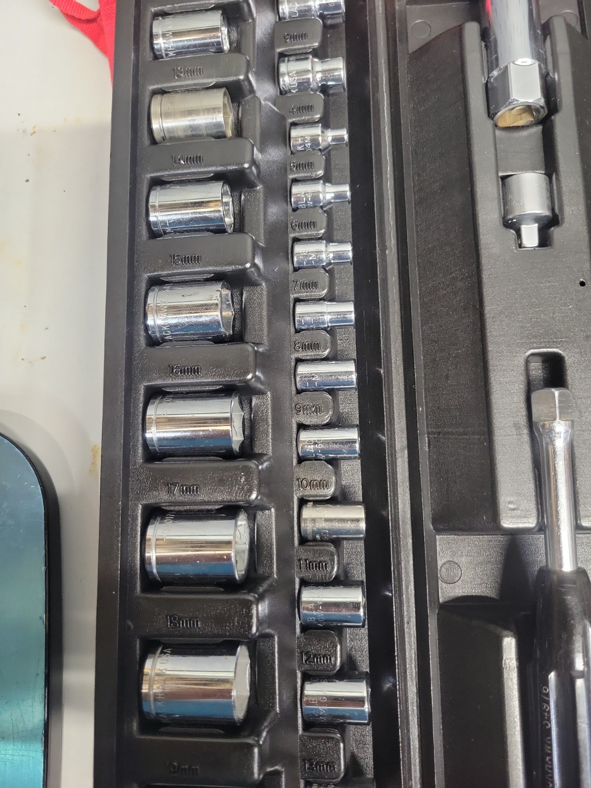 BLACKHAWK TOOLS METRIC & SAE 62 PC SOCKET SET W/CASE VTG USA 🇺🇸