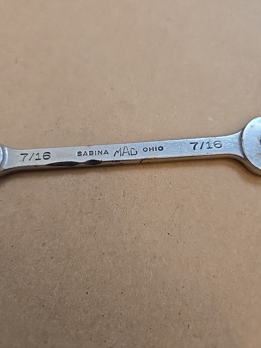 Mac Tools 7/16″ 6PT SAE Short Chrome Combination Wrench USA CH14