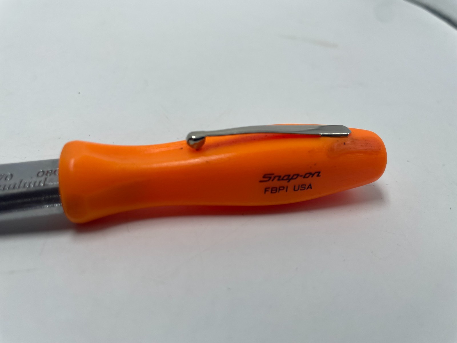 Snap-on Tools Spark Plug Gapper Gap Ramp Gauge Orange Hard Handle FBP1