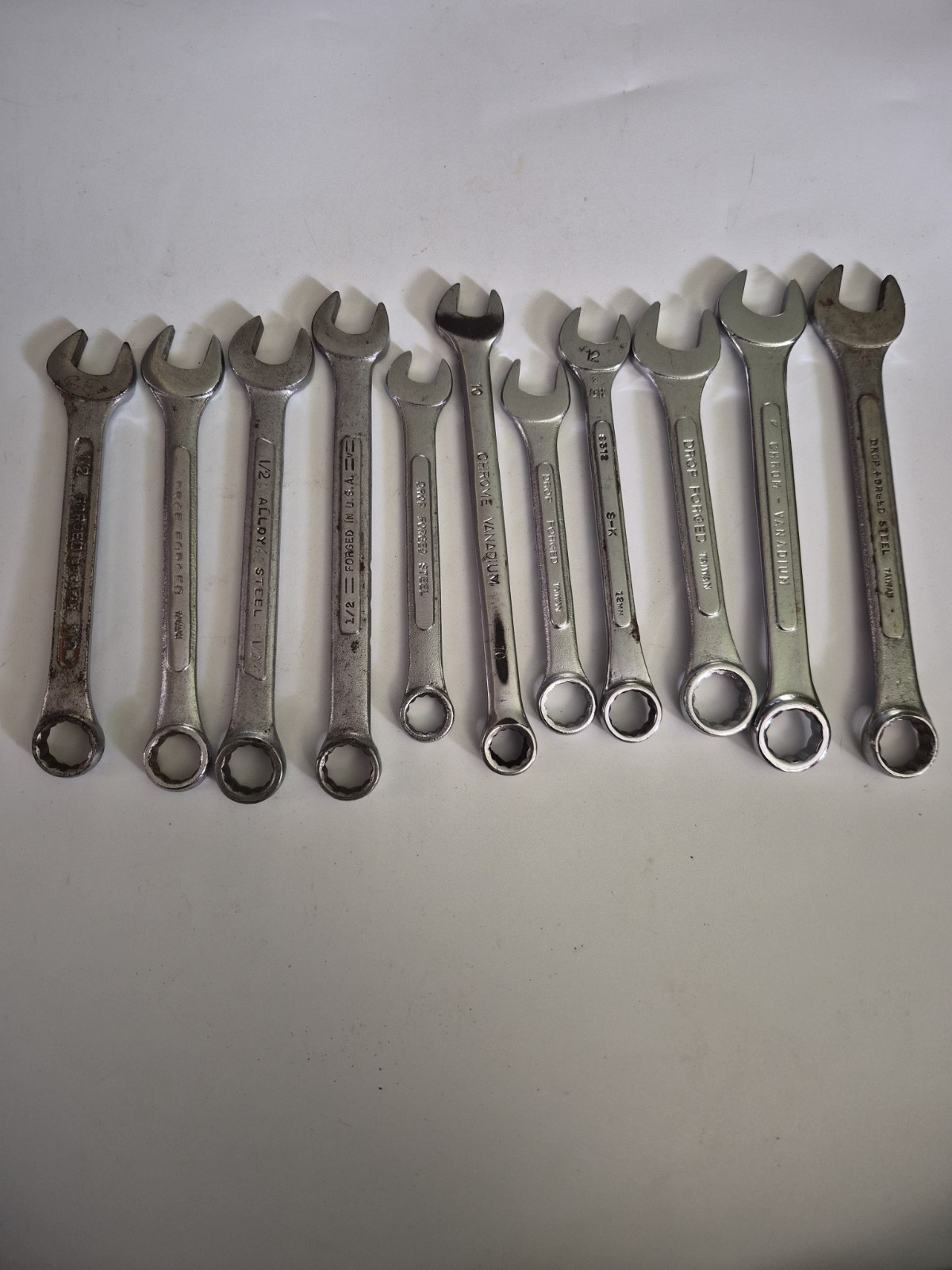 Wrench Bundle, Various Brands And Sizes SAE And Metric