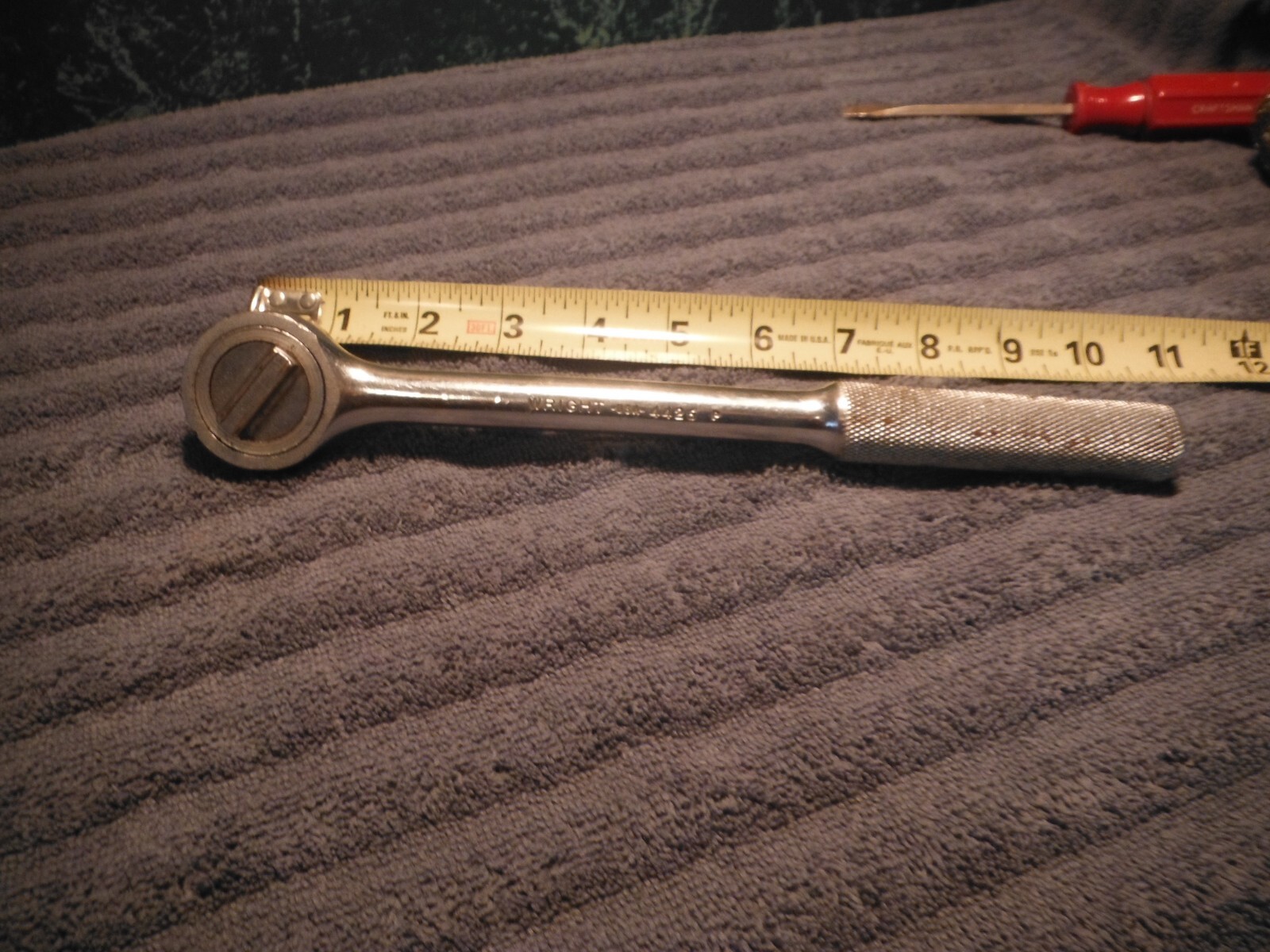 Vintage Wizard Forged in USA 1/2″ Drive Ratchet Model H2833 10in Long