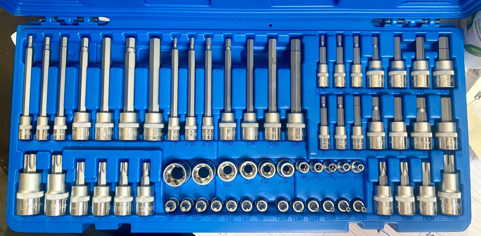 Cornwell master hex/star/torx bit set CBS-MTH62S
