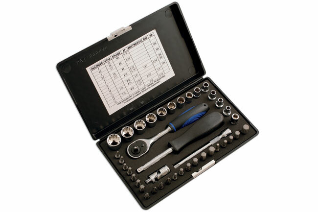 Laser 3568 40 Piece 1/4″D Alldrive Socket Set TS3