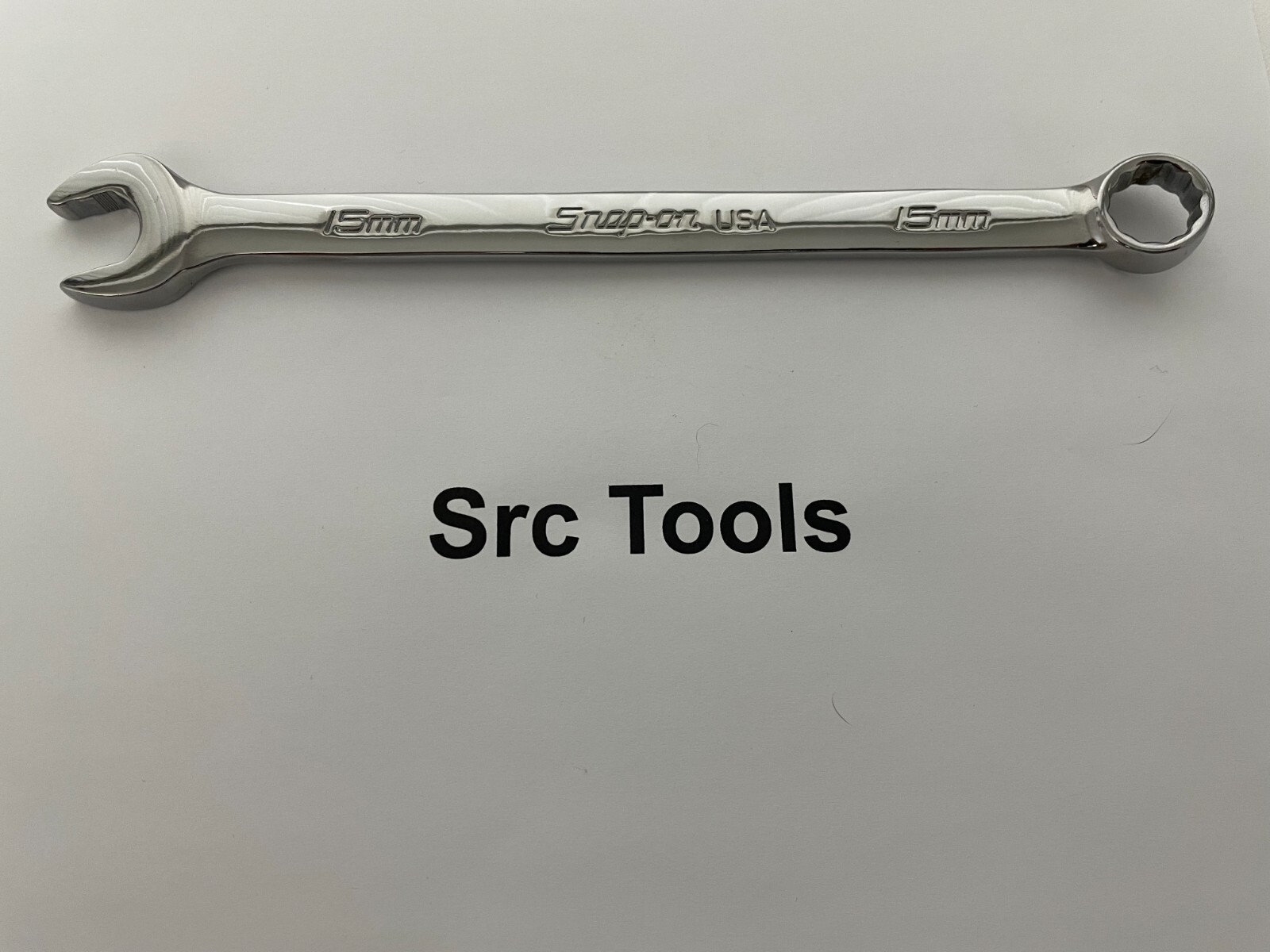 Snap-On Tools USA 2022 15mm Metric Flank Drive Plus Combo Wrench SOEXM15