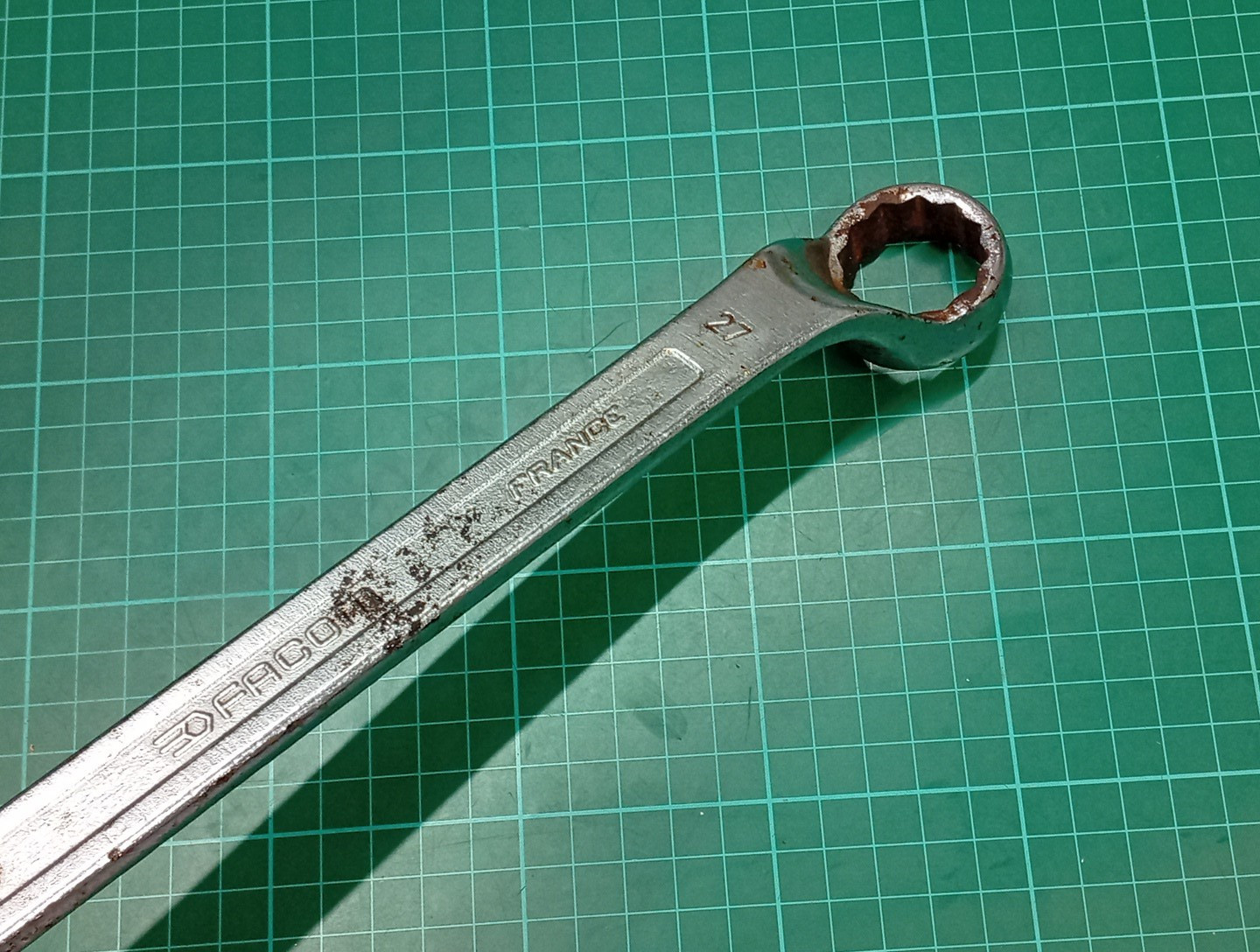 Vintage Facom Vanachrome No41, 27mm Offset Combination Spanner, Made In France