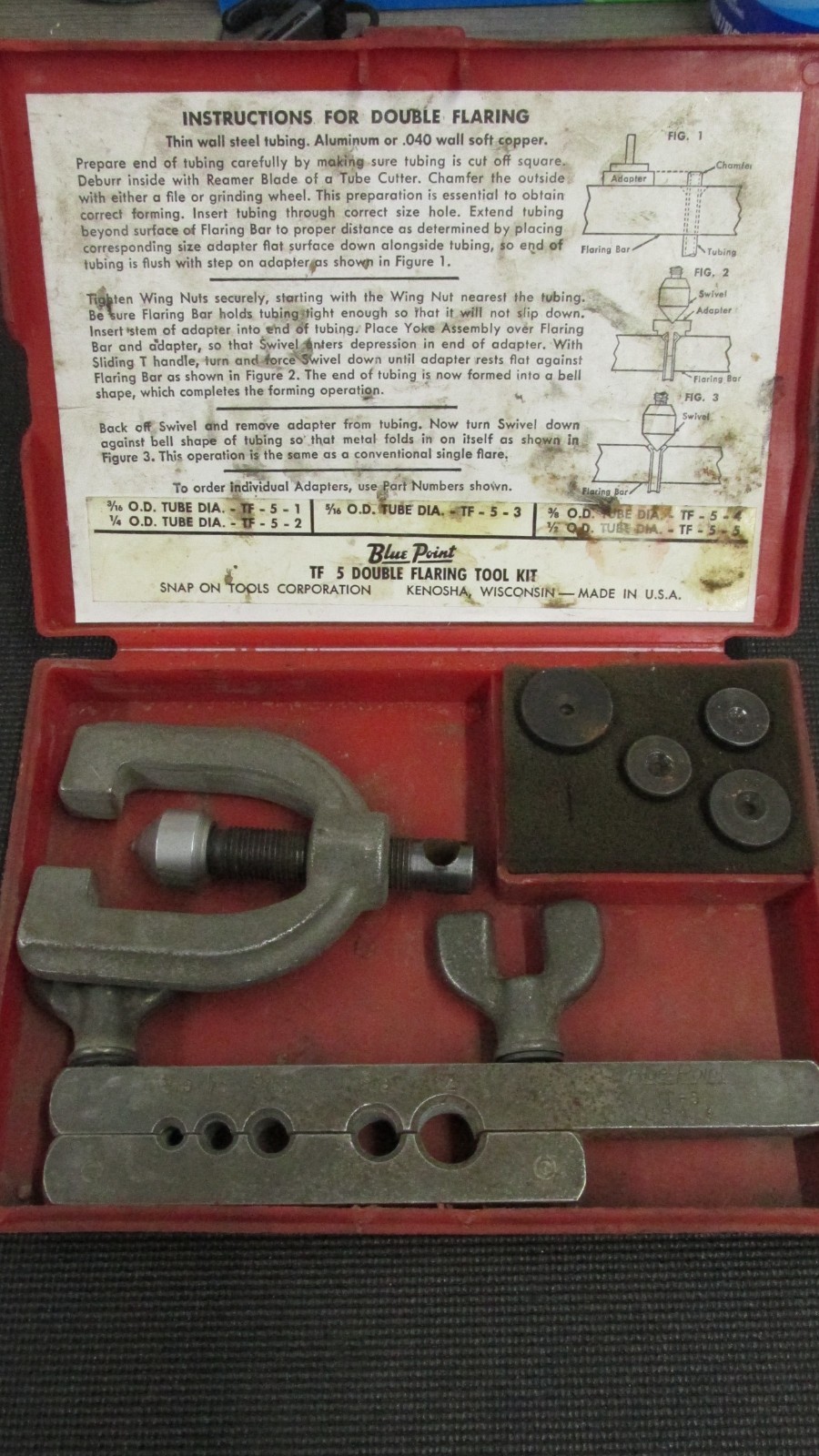 Blue Point by Snap On Tools TF-5 Flaring & Double Flaring Tool Set, USA