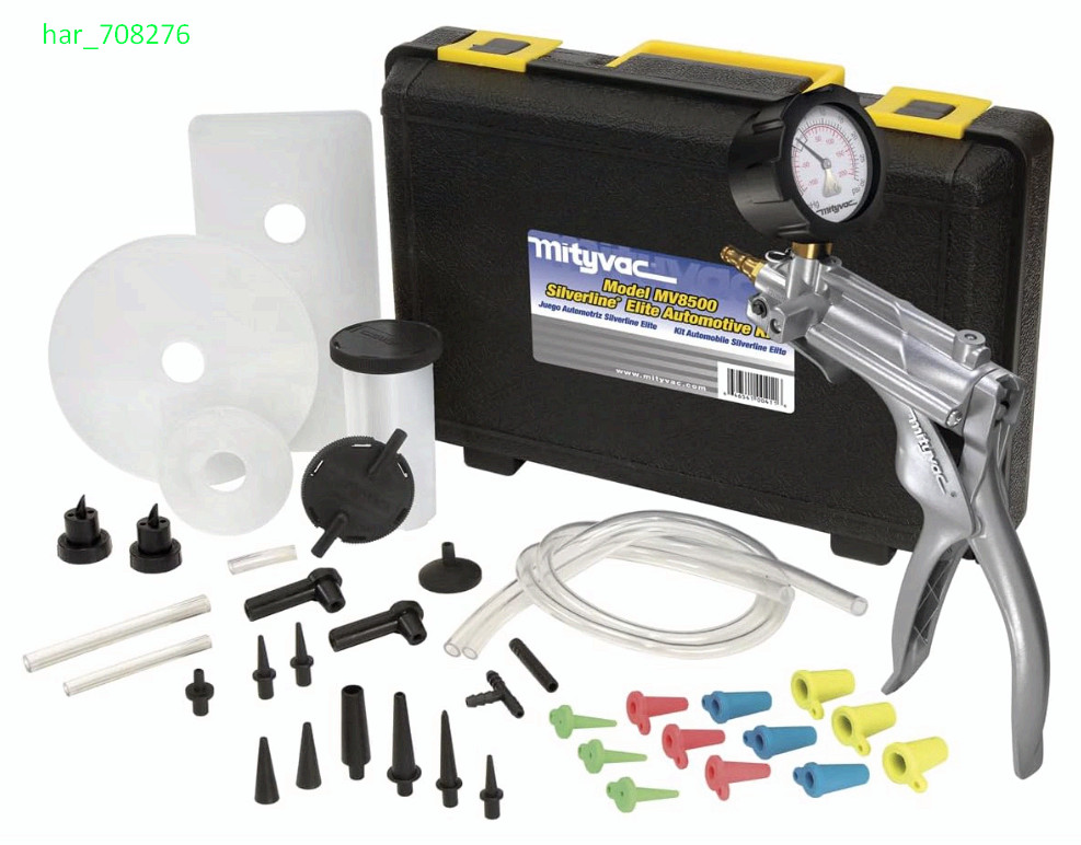 MV8500 Silverline Elite Brake Bleeder & Vacuum/Pressure Test Kit, MV8510 Pump
