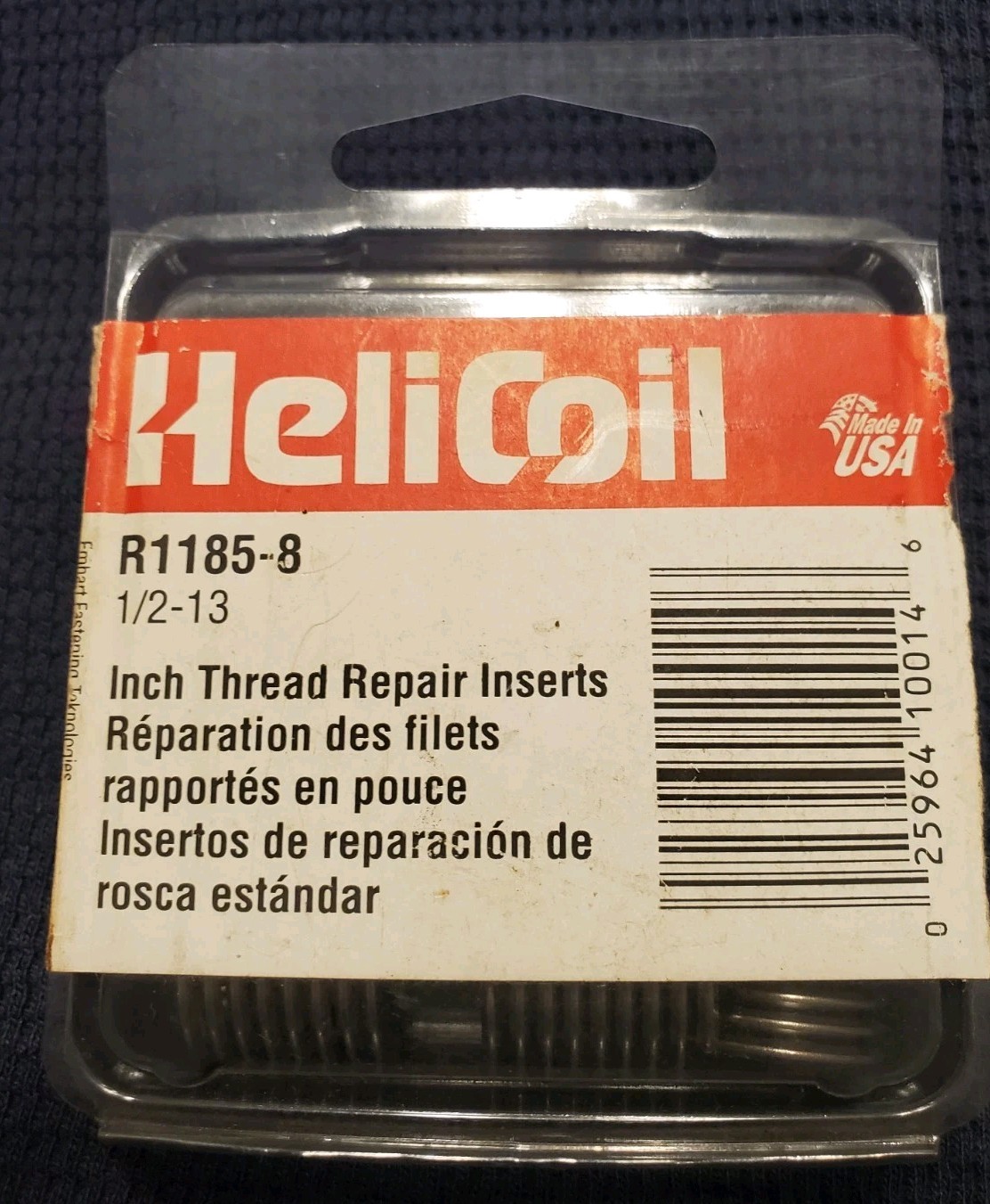 HELICOIL R1185-8 INCH 1/2-13 THREAD REPAIR INSERTS 11ct With Insert Tool