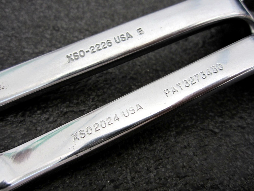 Vintage Snap-on 5pc SAE Short Deep Offset Box End Wrench Set Underline XSO USA