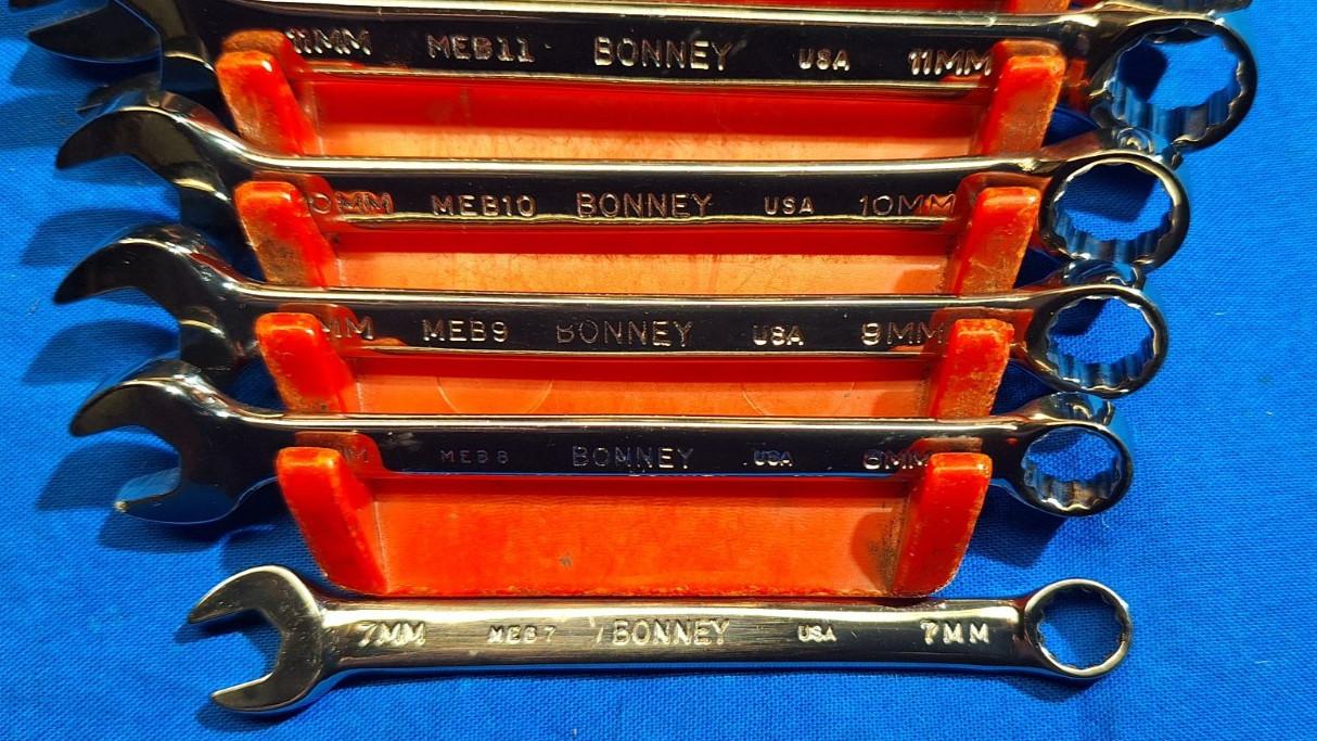 Bonney -80759 13 piece short Metric Combination wrench set full polish 7mm-19mm