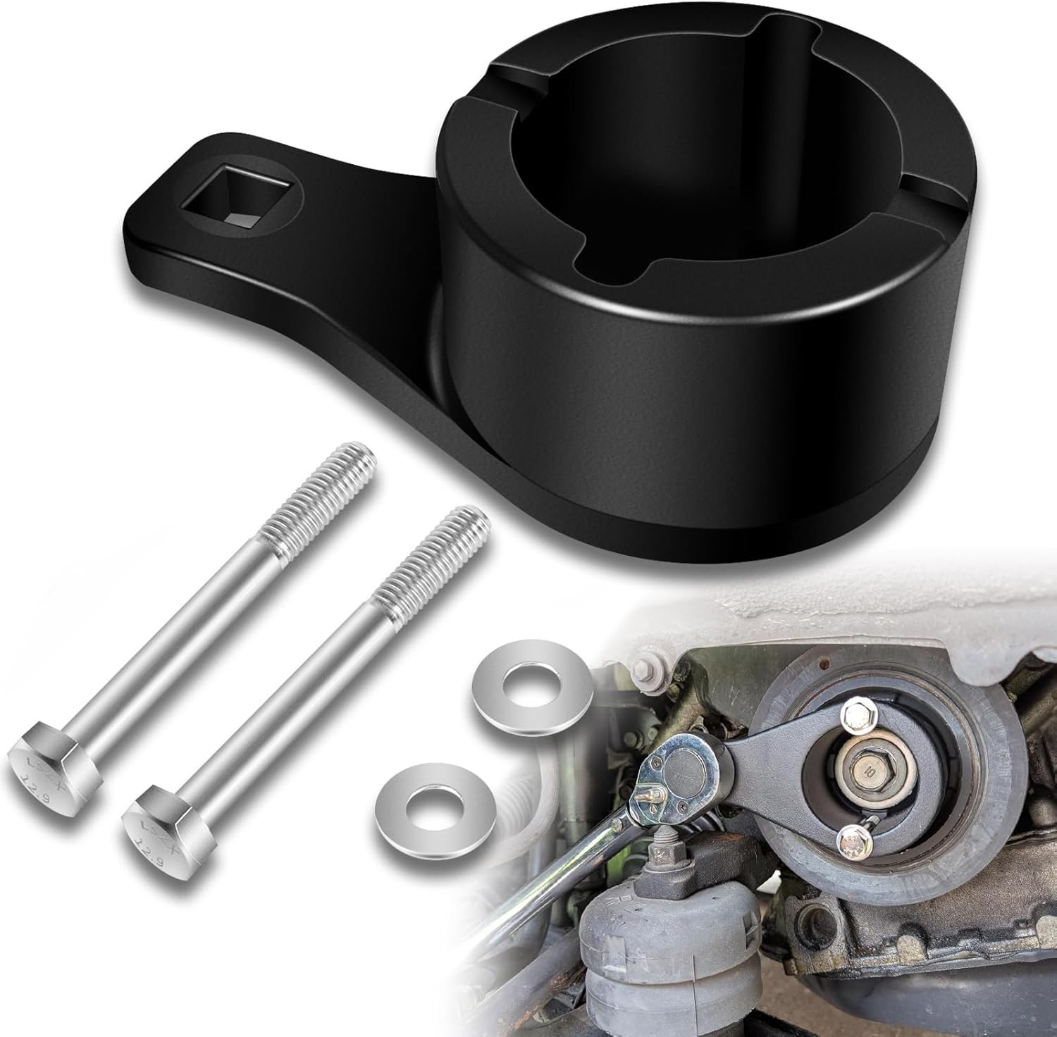 For Toyota Lexus Harmonic Damper Pulley Holding Tool Kit Crankshaft Crank Holder