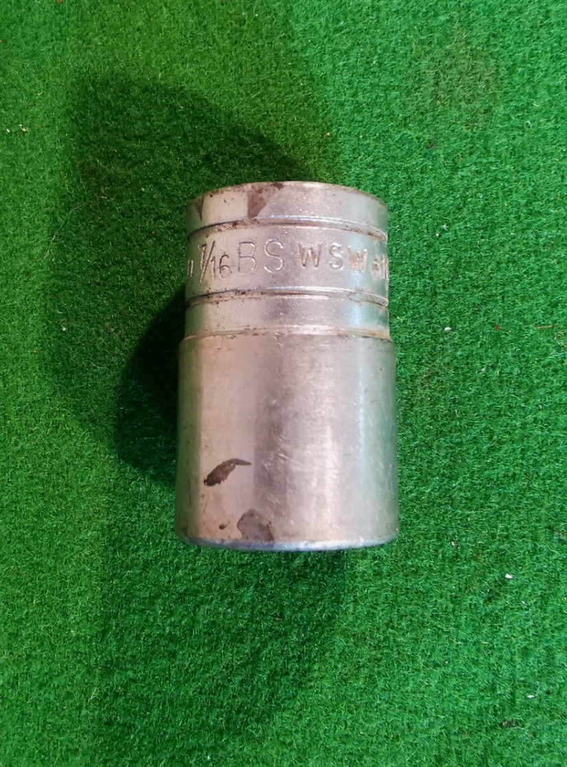 Snap-on WSW 102 – 1/2″ drive 7/16″ BS 3/8″ Whitworth chrome Bi-hexagonal socket
