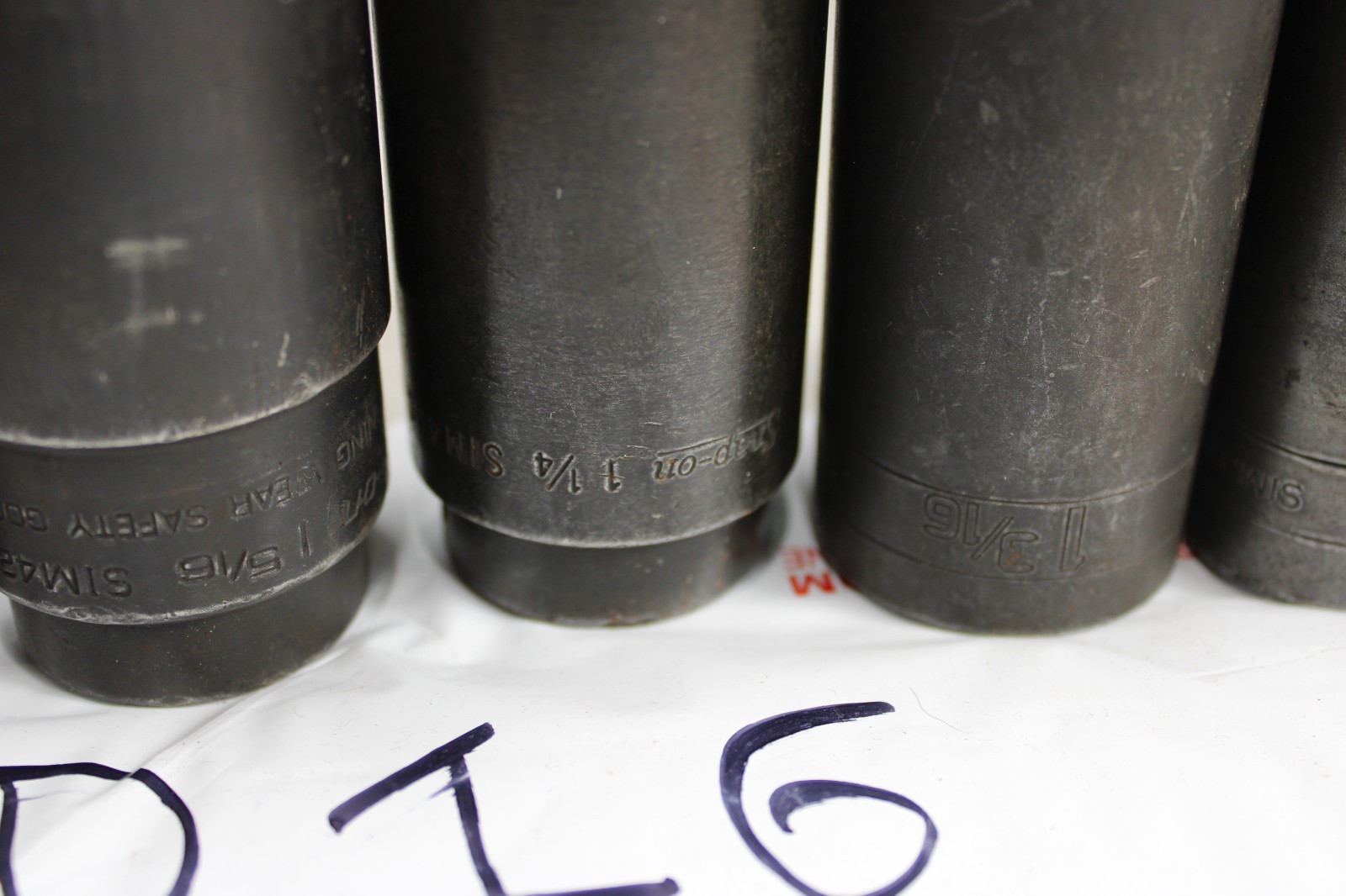 Snap On Tools 6-Pc Mixed SAE 1/2” Drive Deep Impact Socket Set USA Lot