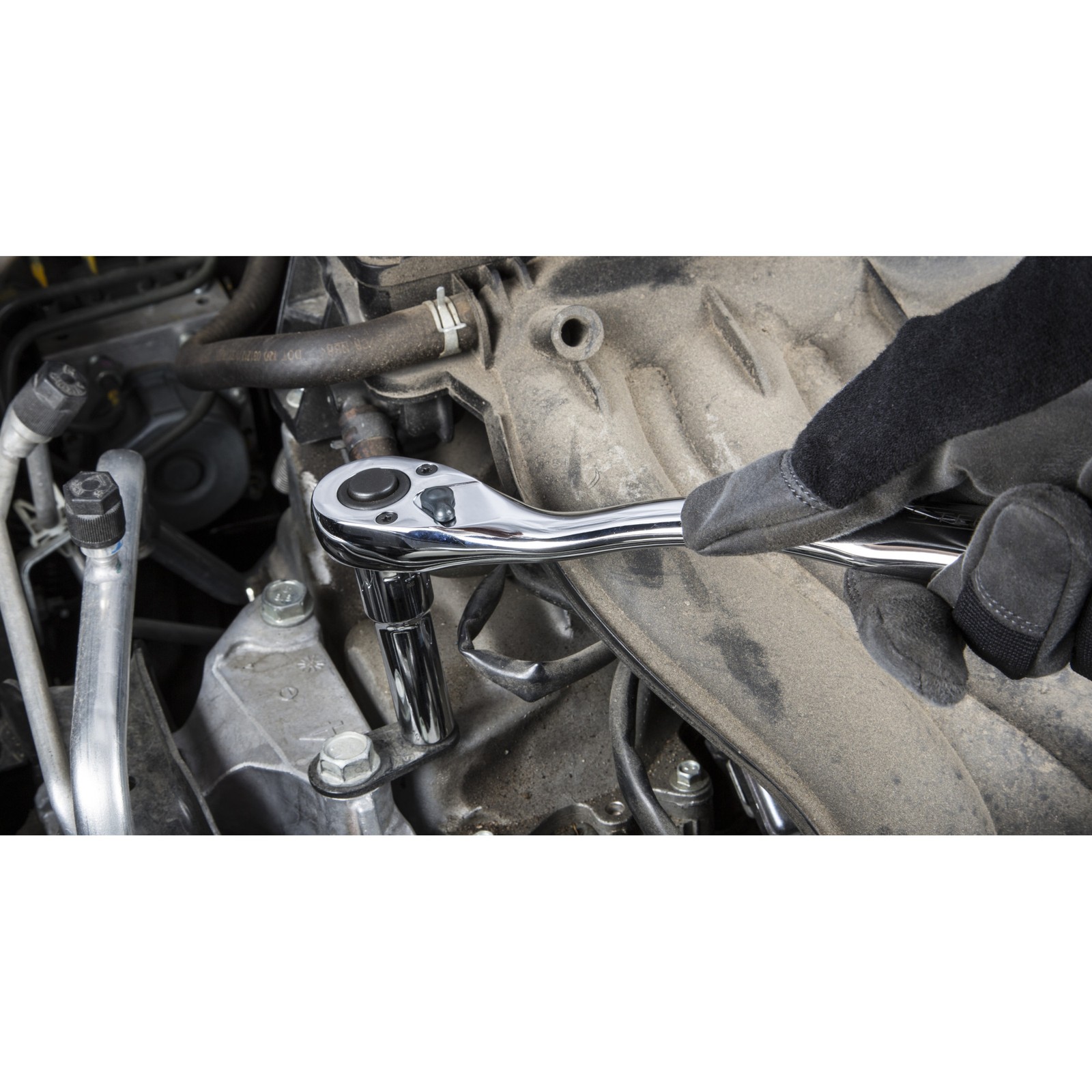 Steelman Pro Inch Drive Mini Head Quick-Release Ratchet 78241