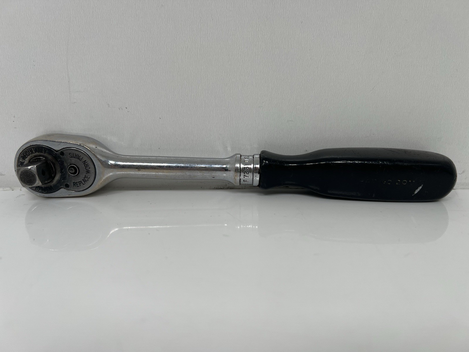 Snap-on F726 3/8” Drive Round Head Ratchet Soft Grip Dual 80 USA Made