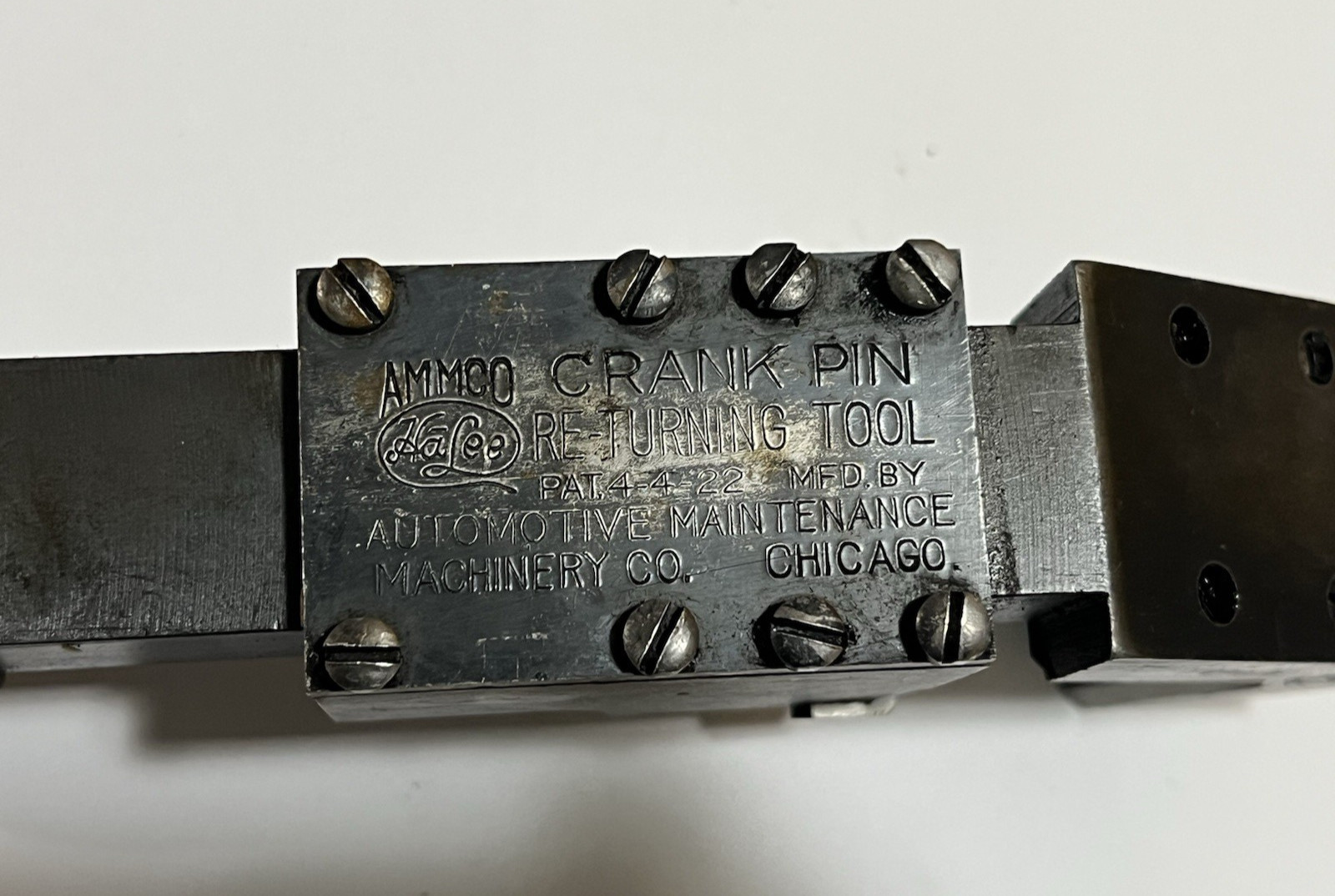 AMMCO HA Lee Vintage Crank Pin Re-Turning Tool in Box w Cutters 1-1/4″ – 2-1/4″