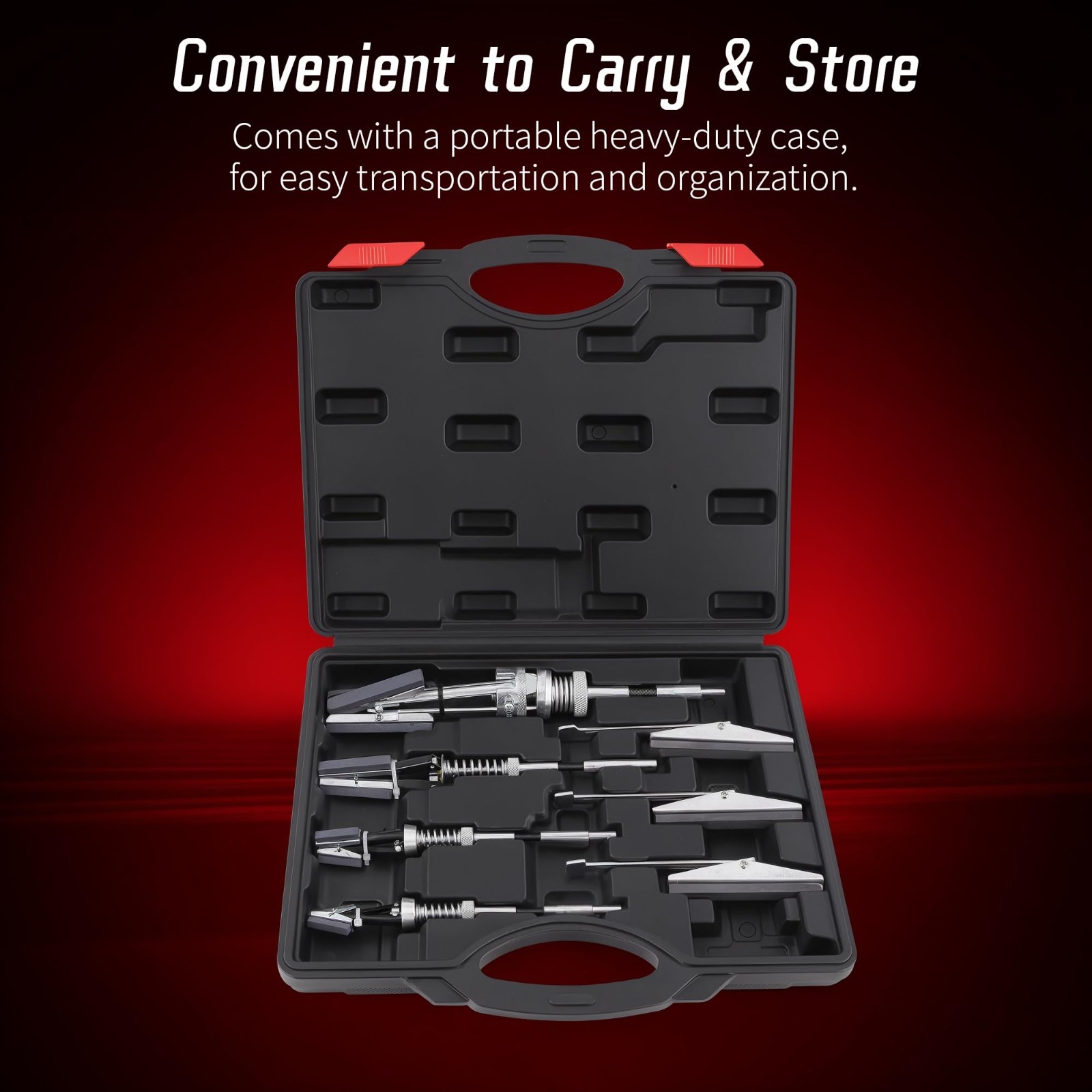 7PCS Adjustable Cylinder Hone Tool Set for 3-7″ Engines, Piston Servicing Kit, 2