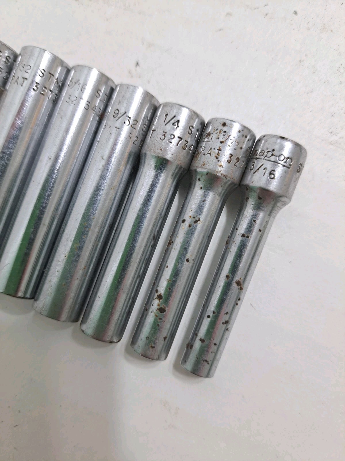 Snap On STMD Long Reach Sockets 9/16 1/2 7/16 3/8 11/32 5/16 9/32 1/4 7/32 3/16