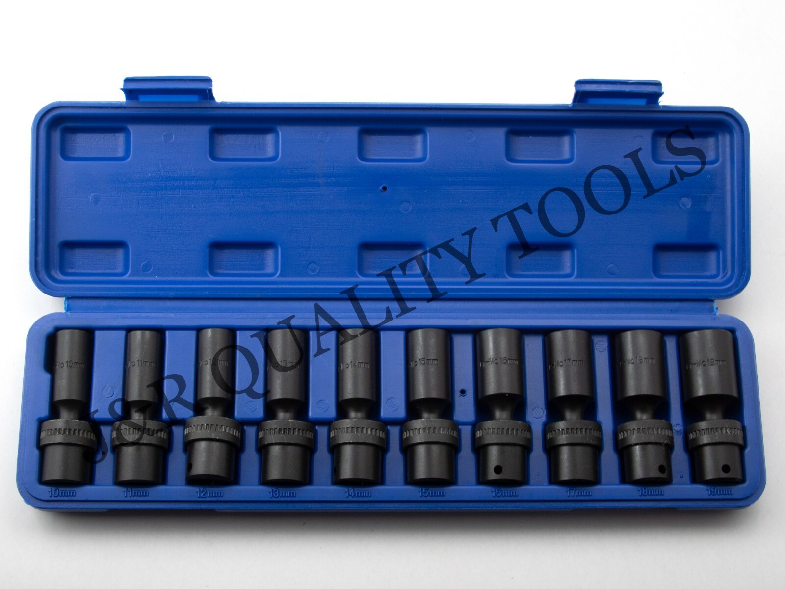 10pc 3/8″ Drive Universal Swivel Deep Impact (METRIC) Socket Set CR Molybdenum