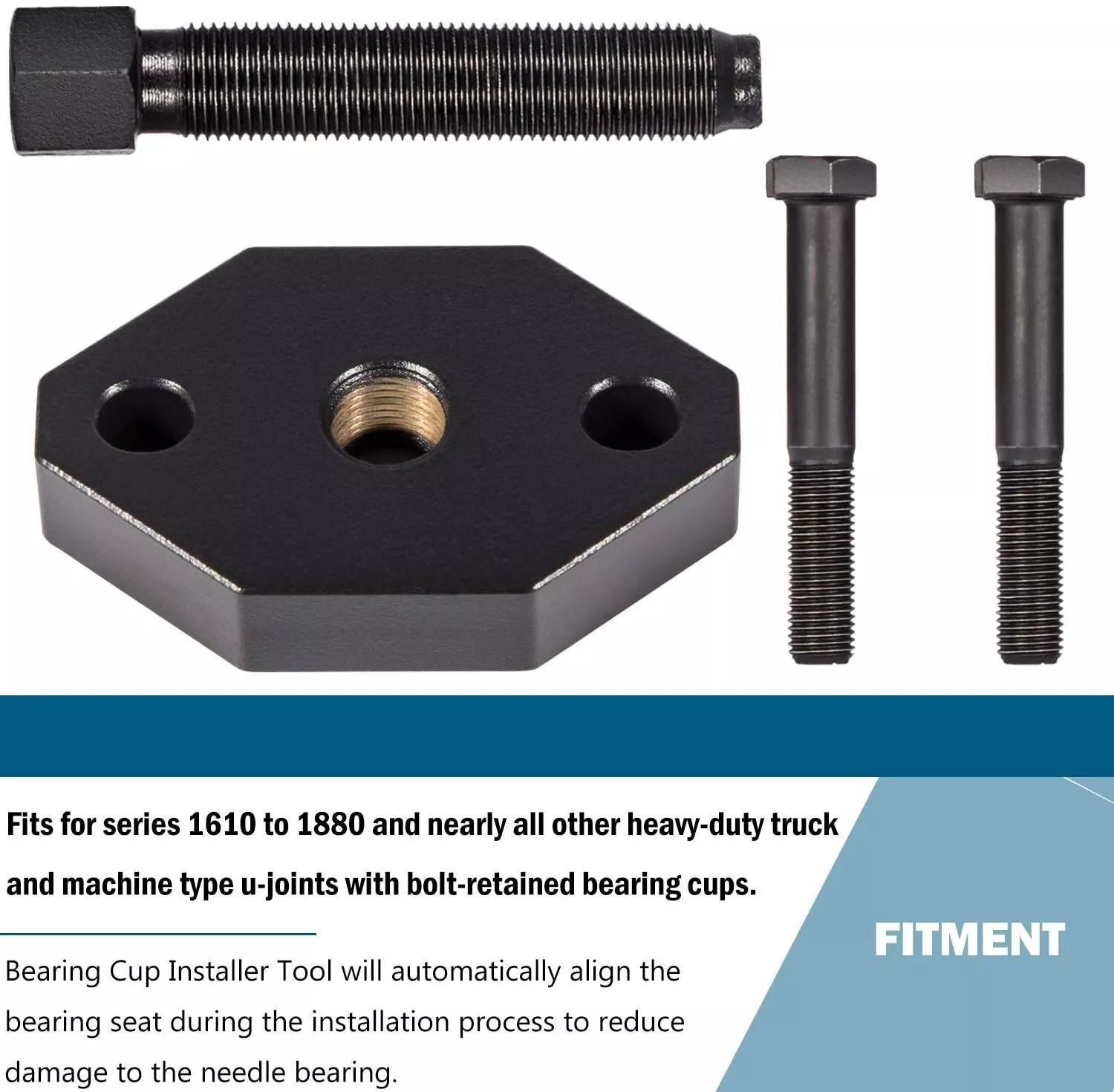 5192 Heavy-Duty Bearing Cup Installer Tool Bolt U-Joint for Series 1610 to 1880