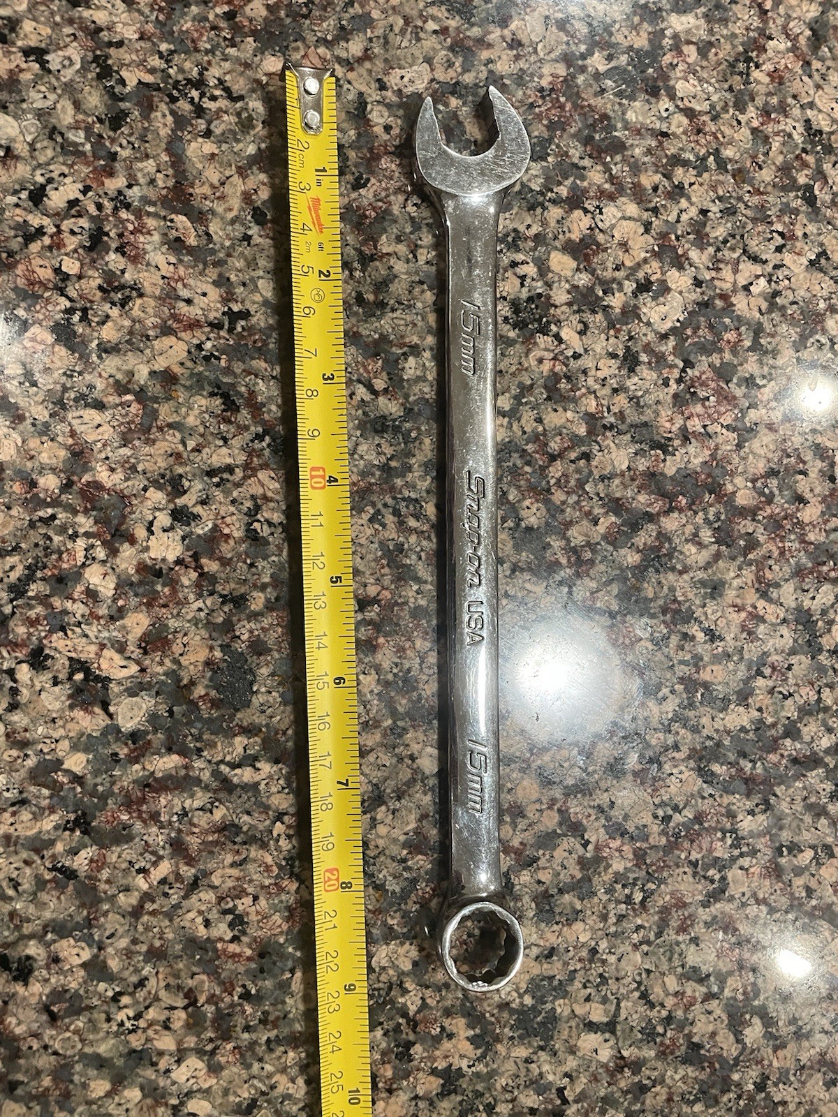 Snap-On Tools 15mm Metric Flank Driver Combination Wrench, SOEXM15