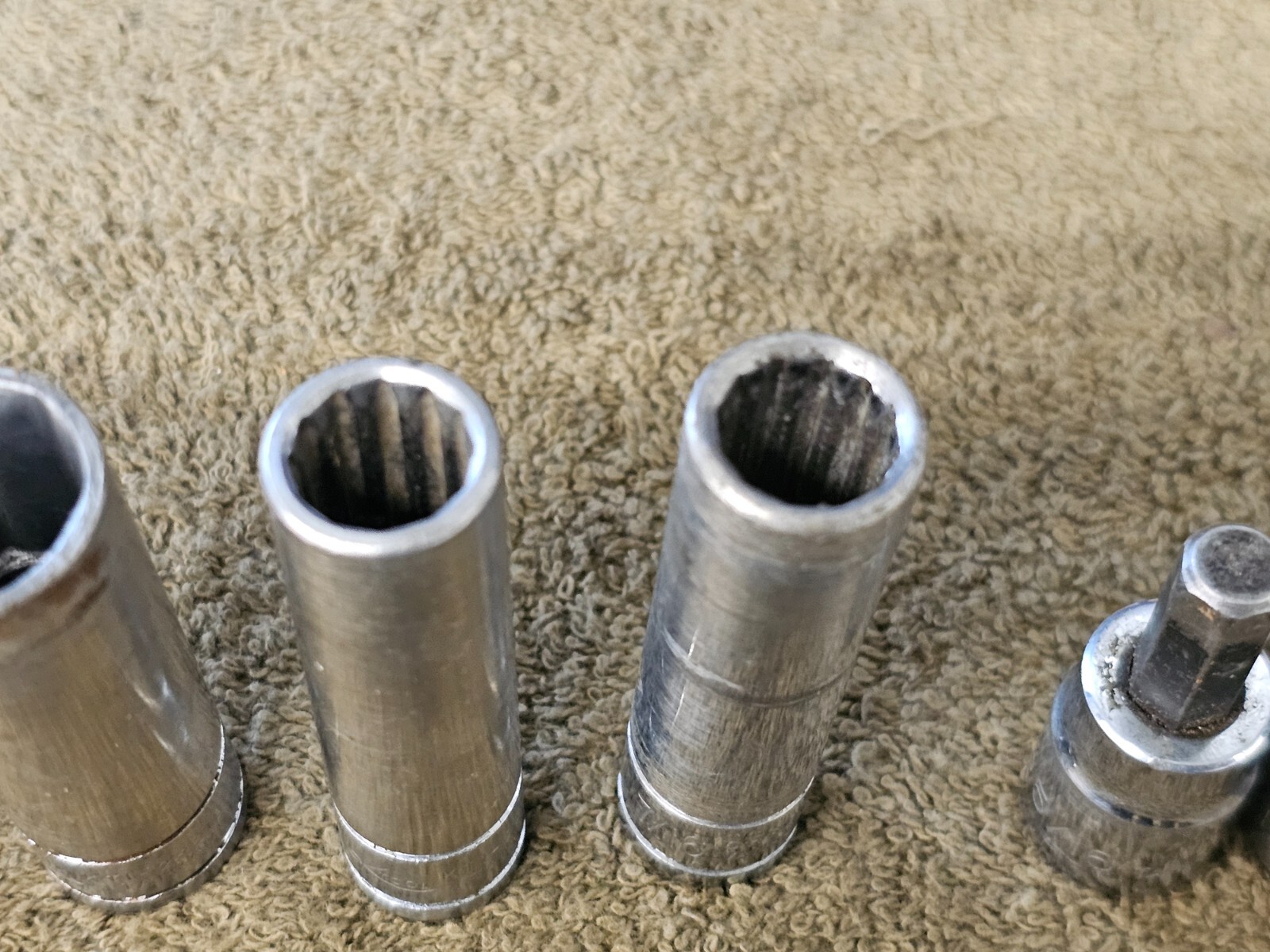 25 K Tool Sockets Ratchet Hex Star Bit Adapter 1/4″ 1/2″ Drive Sae 5/16 3/16 3/4