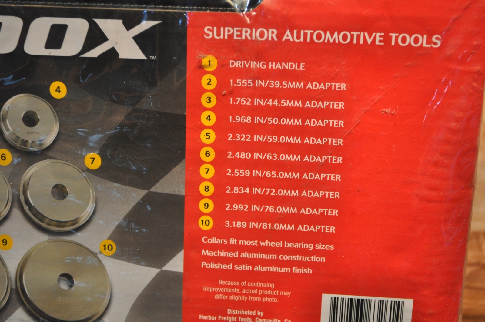 MADDOX Bearing Race And Seal Driver 10PC Set Kit MD10-1 NEW Free Shipping USA