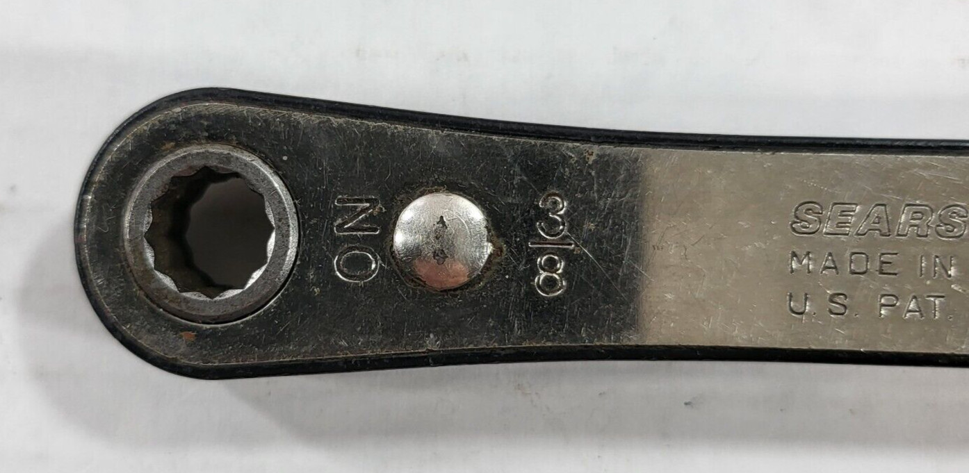 Sears Craftsman 3/8 in X 7/16 in 12 Point Ratcheting Box Wrench