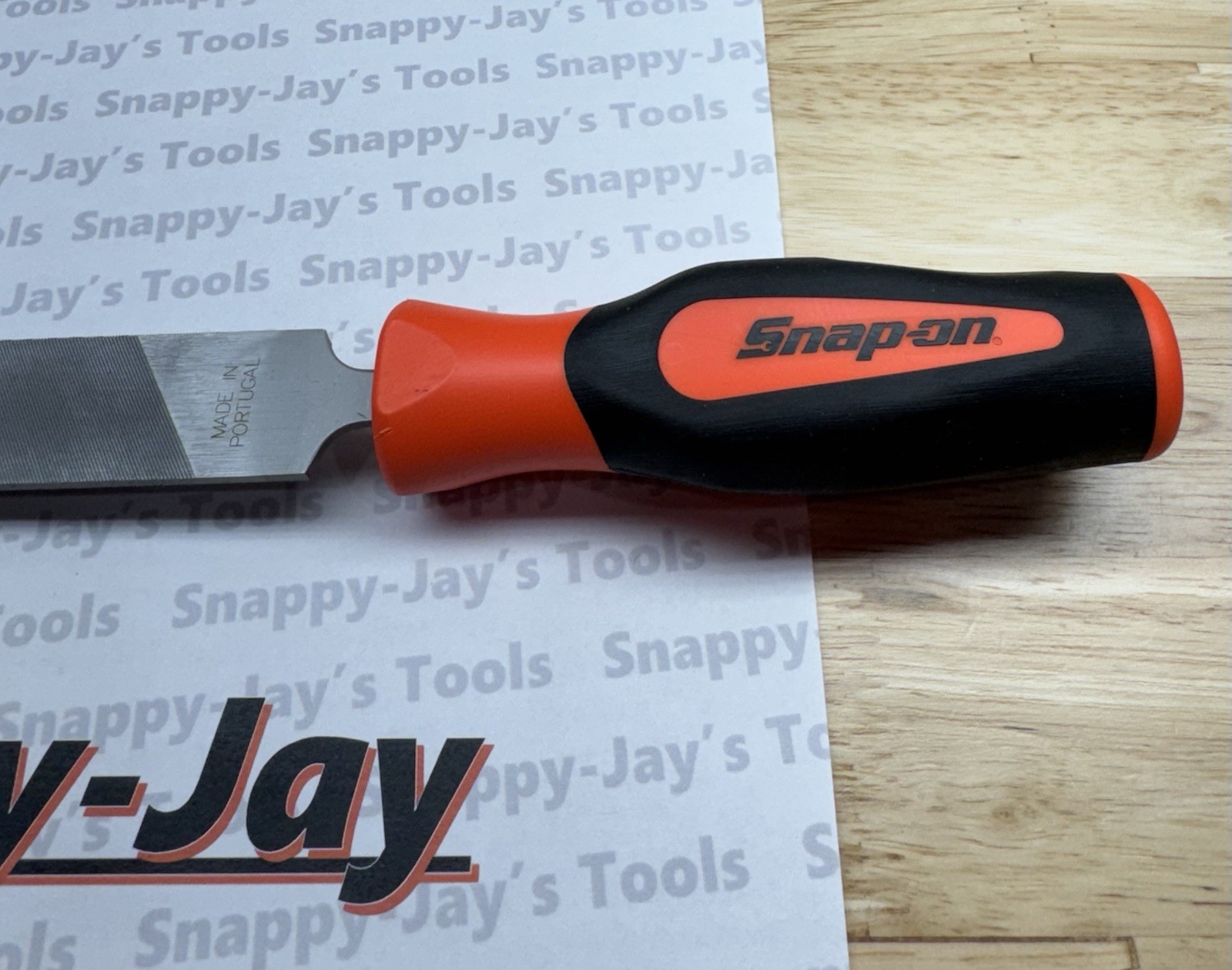 Snap-on Tools NEW ORANGE Soft Grip Flat 10” Length Blade Mill File SGHF616B 10MA