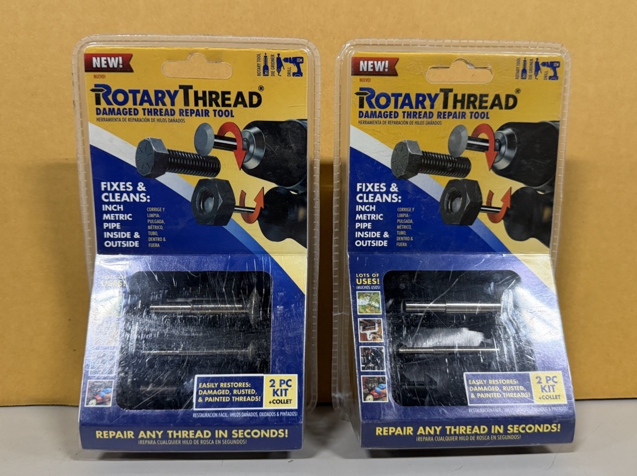 LOT OF 2 ROTARY THREAD Damaged Thread Repair Tool -Chase, Restore Repair & Clean