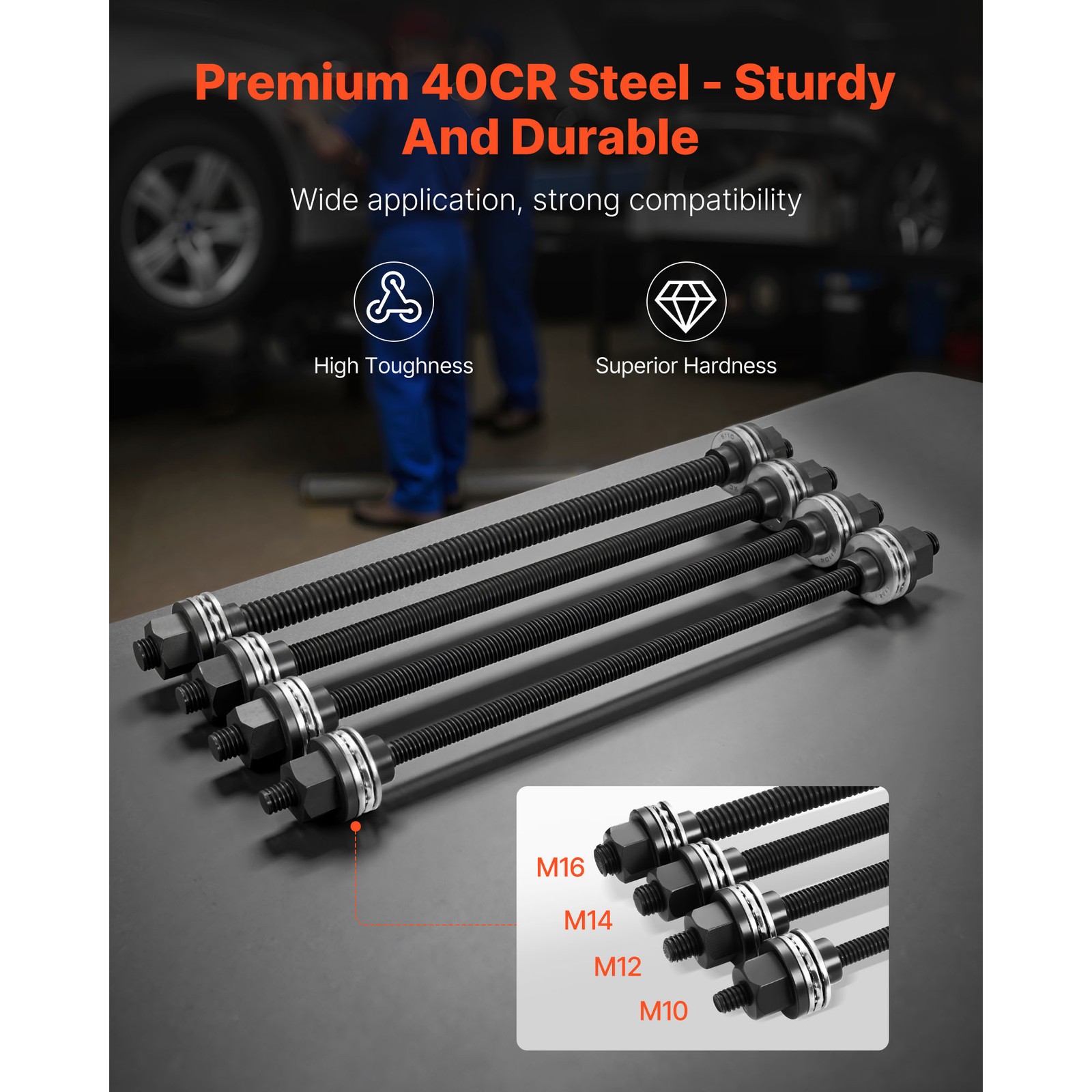 Pull and Press Sleeve Kit Bush Bearing Removal Insertion Tool Set 28 PCS