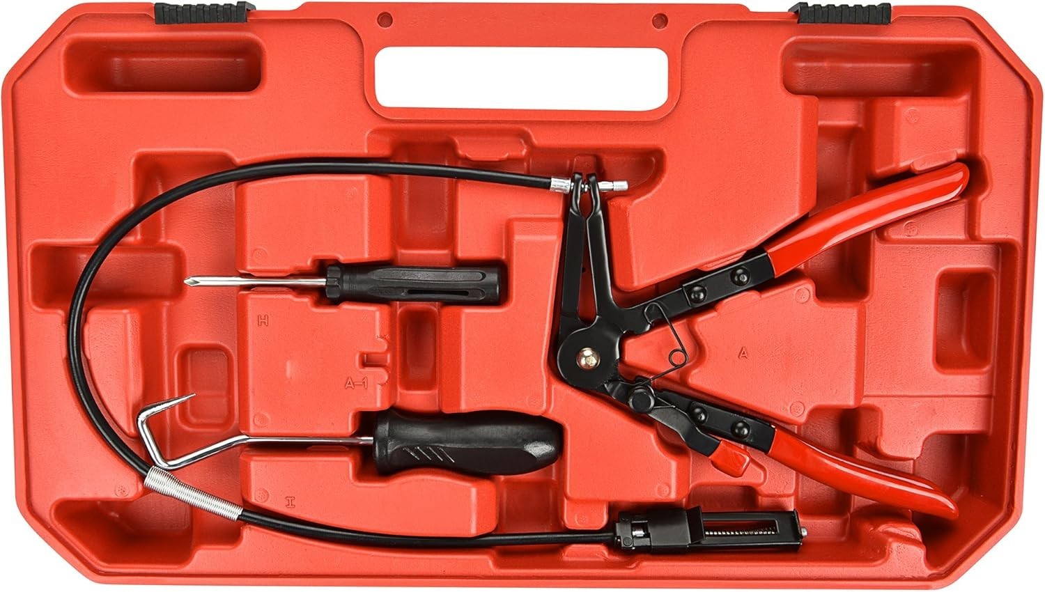 9pc Hose Clamp Pliers Set – Long with Ergonomic Grip for Automotive Repair
