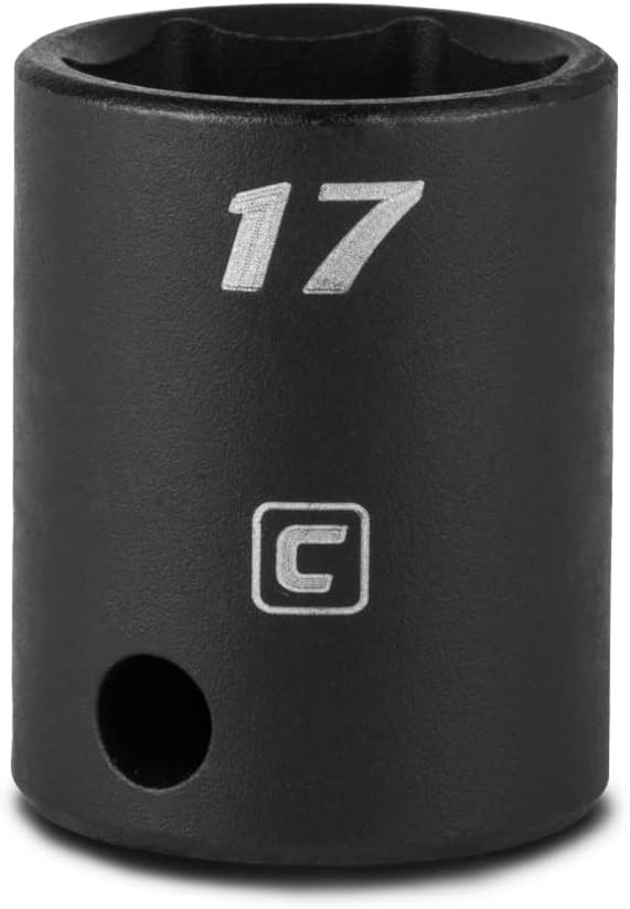 17 mm Impact Socket – Chrome Molybdenum Steel, 6-Point Drive for Tough Tasks