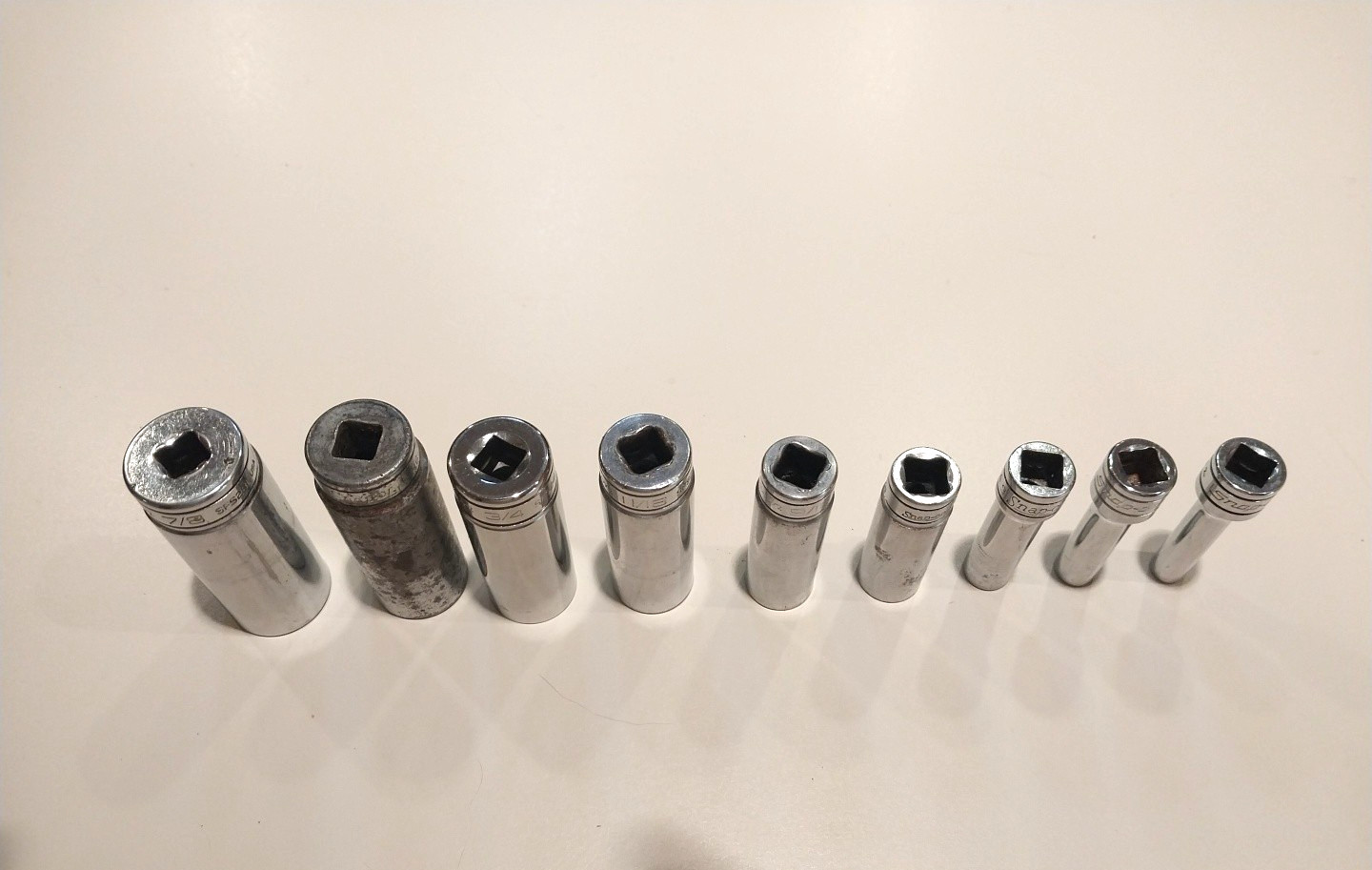 Snap On 3/8 Dr. Deep Sockets Sae #143