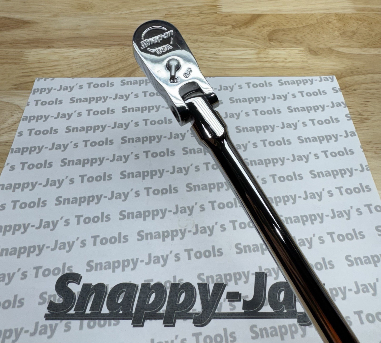 Snap-on Tools USA NEW 3/8” Drive EXTRA-LONG Handle Flex-Head Ratchet FLLF80