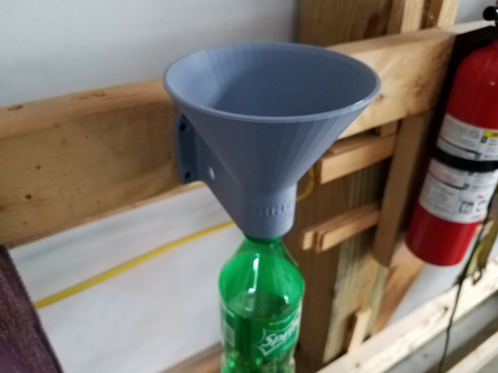 Funnel Holder/Drip Drain Rack, Wall Mount for Wall, Workbench, or Race Trailer