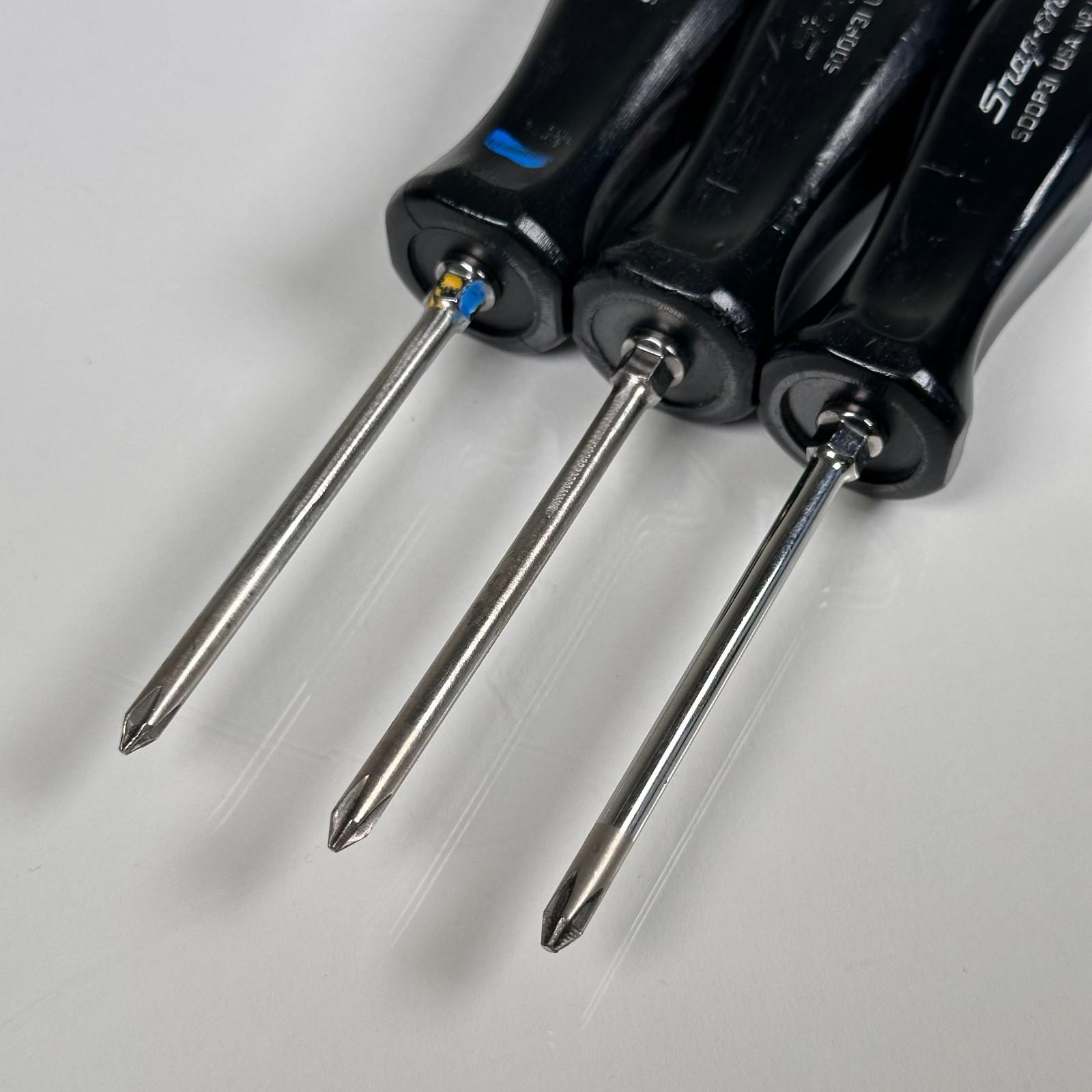 Snap-On Tools Phillips Screwdriver SDDP31 Black USA (Lot of 3)