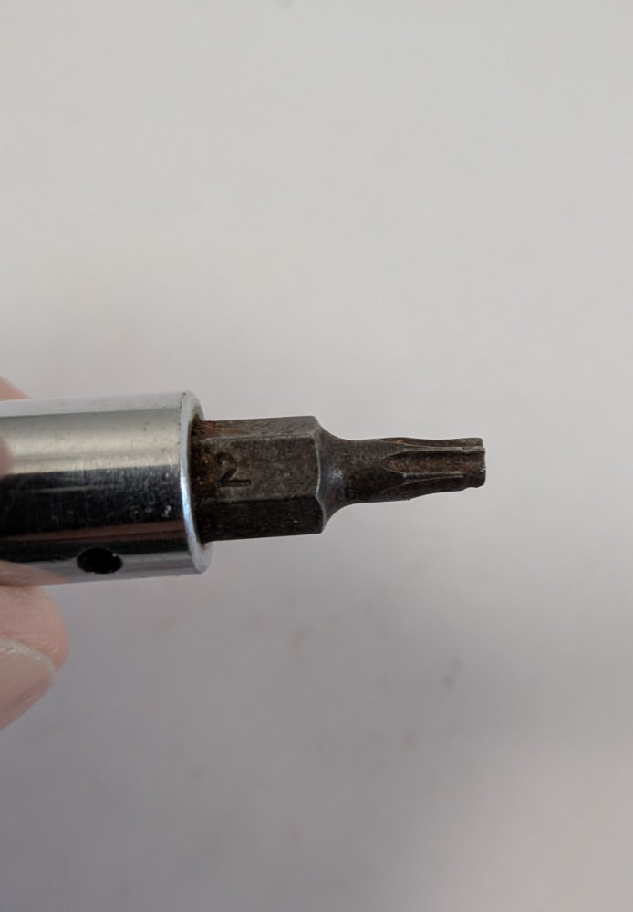 Snap-on TTX15A T15 Torx Bit Socket 1/4 Drive (Has Wear to Tip) w8A4