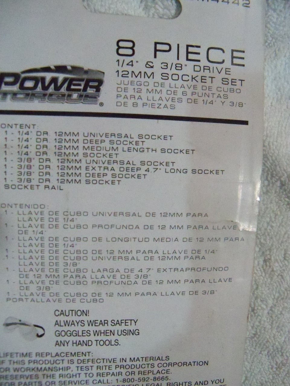 Power Torque 1/4 & 3/8″ Drive 12mm Socket Set GM4442