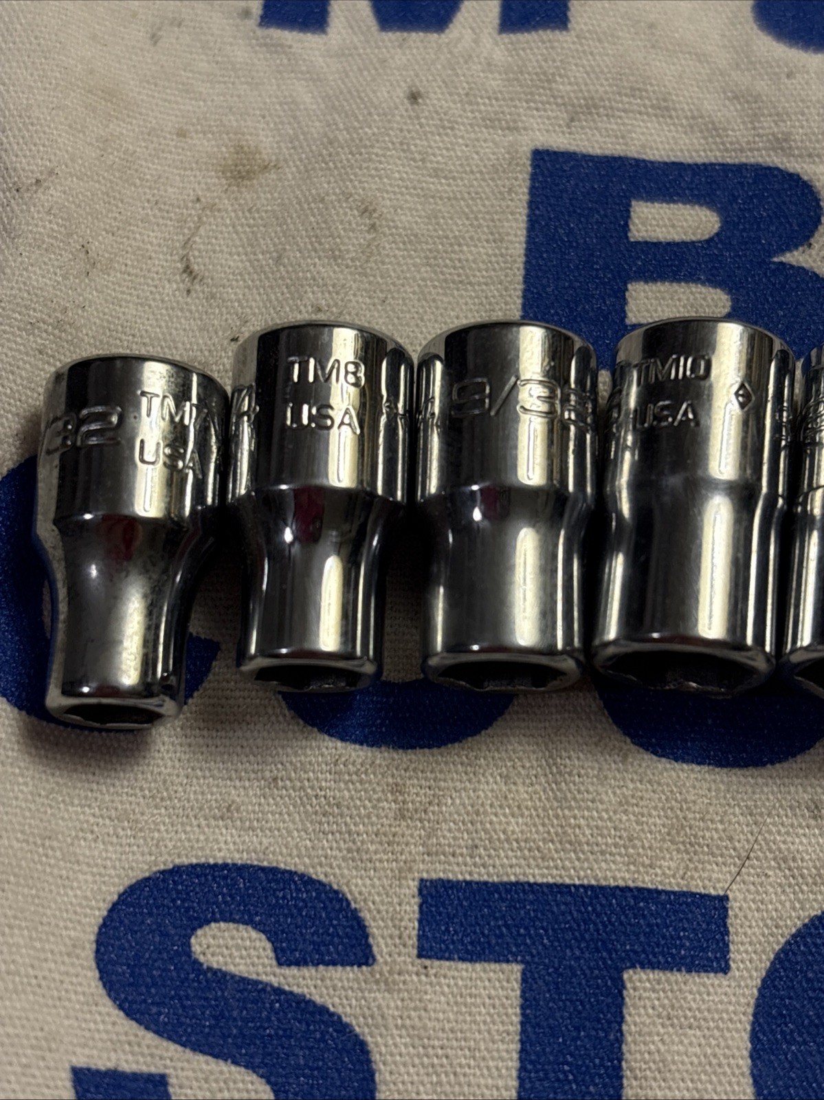 Snap-on Tools USA 1/4″ Drive 9pc SAE Shallow 6pt Chrome Socket Set 110TMY