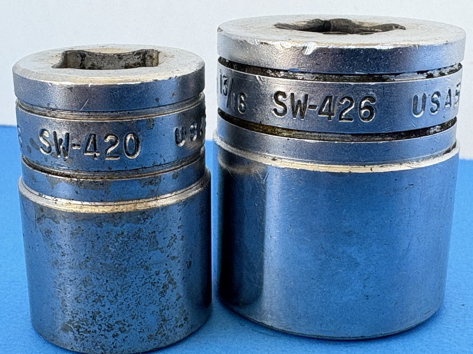2x Snap-on Tools SW420 SW426 SAE 1/2″ Drive 8-Point Double Square Socket