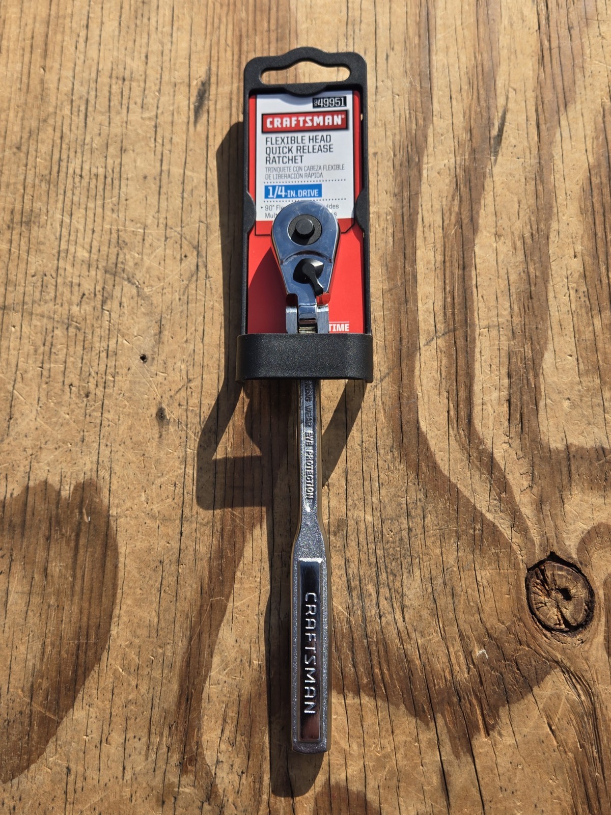 NOS Craftsman 1/4″ Drive Flex Head Quick Release Ratchet 49951 D-AD Ultra Rare