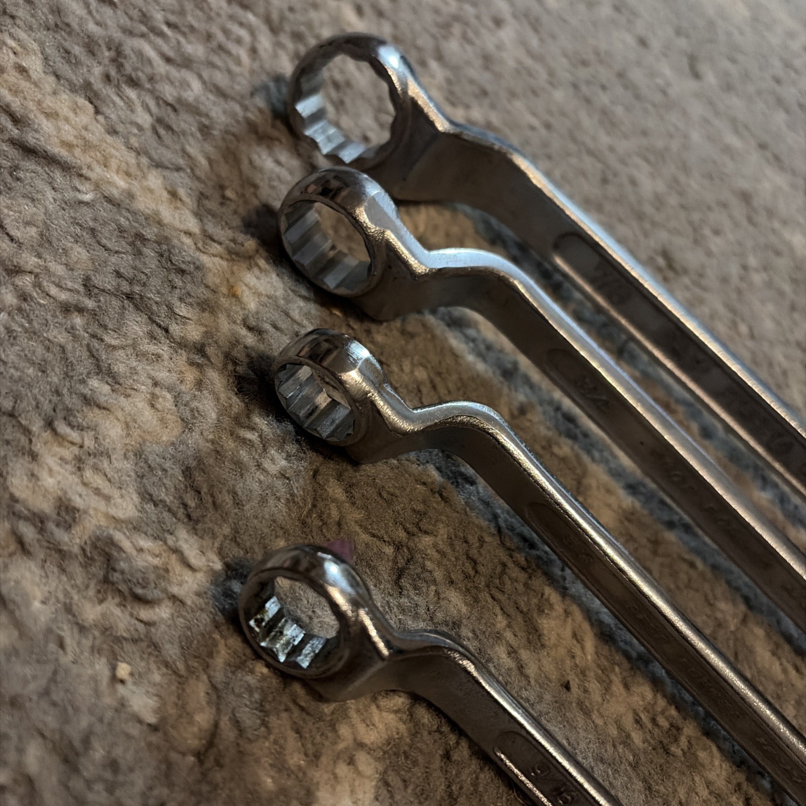 Vintage SEARS Double Box End Wrenches Drop Forged Steel Made in Japan 12 PT SAE